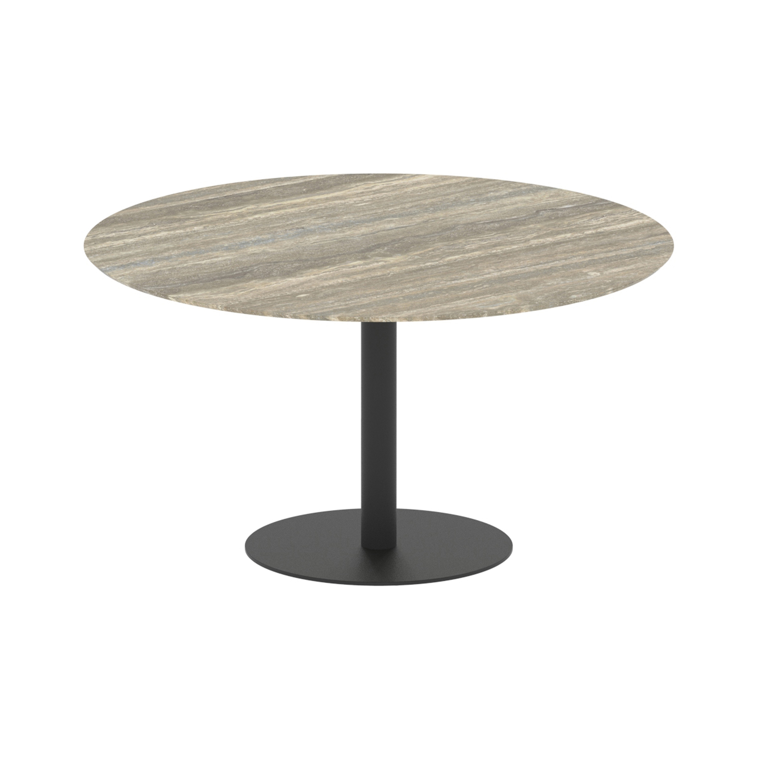 Butler runder Tisch 120 low dining keramik Tischplatte