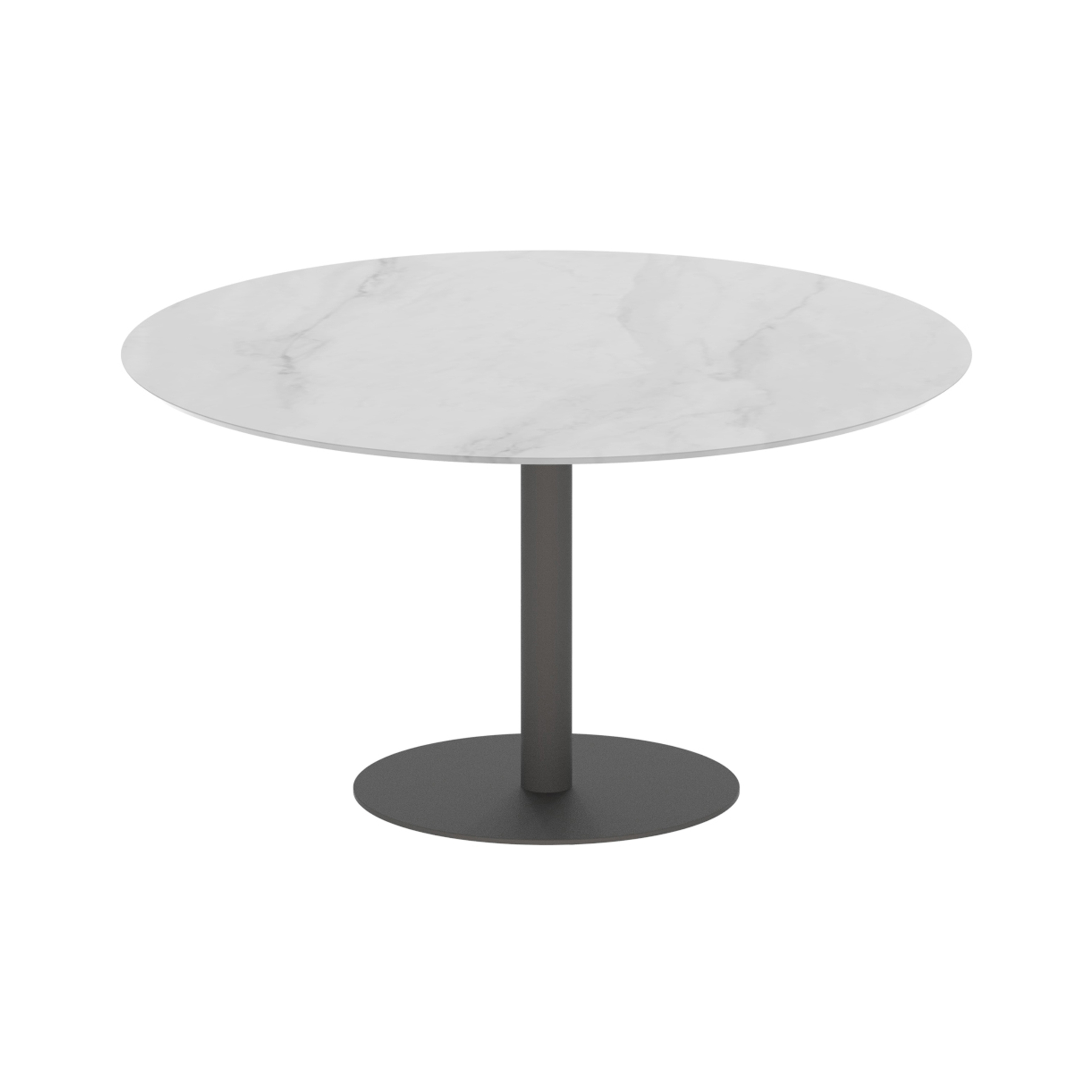 Butler runder Tisch 120 low dining keramik Tischplatte