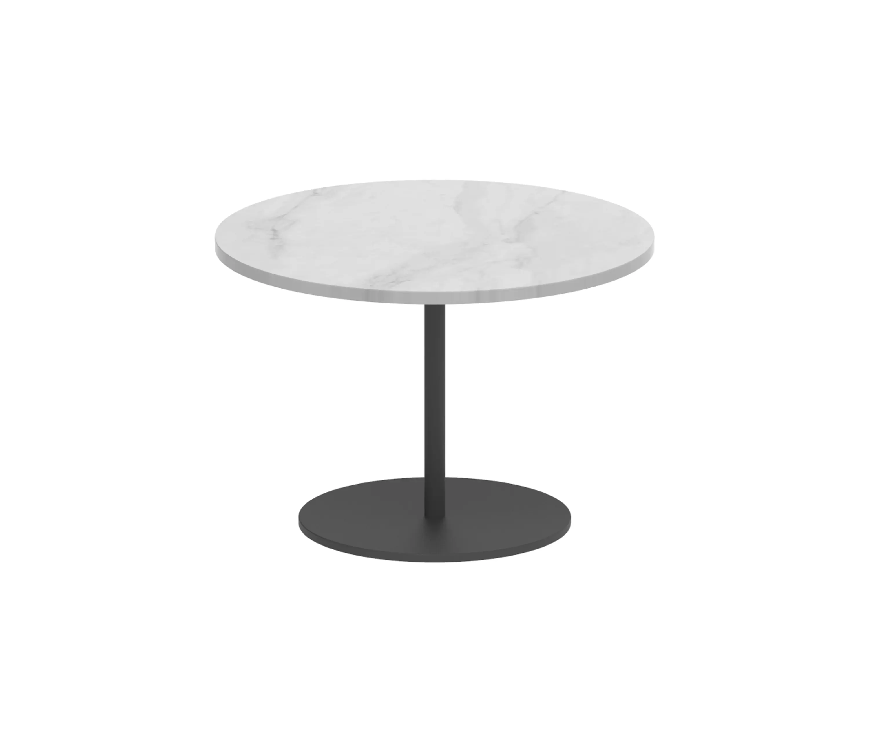 Royal Botania - Butler side table 40cm round coated stainless steel & ceramic top