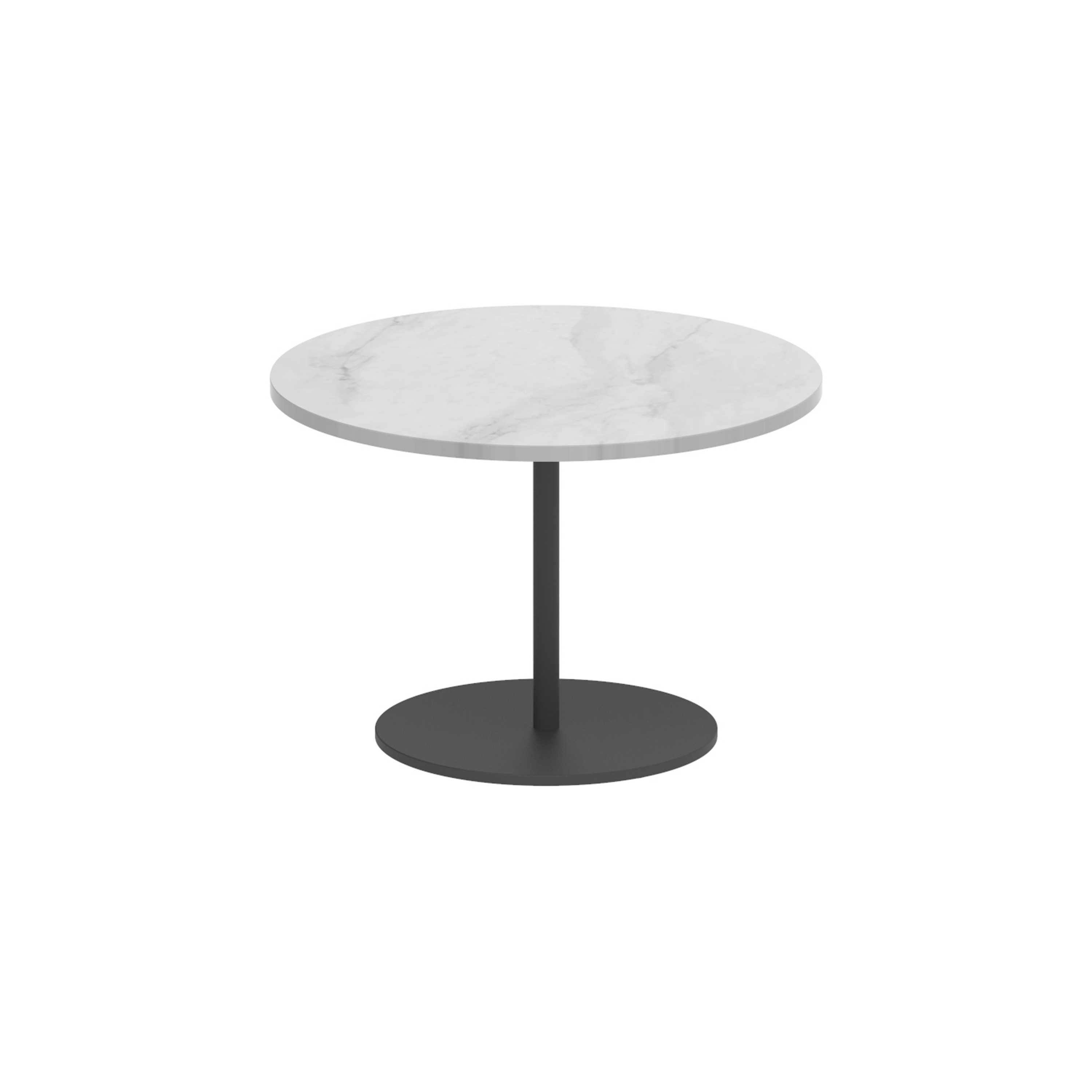 Butler table basse 40cm ronde coated stainless steel & ceramique