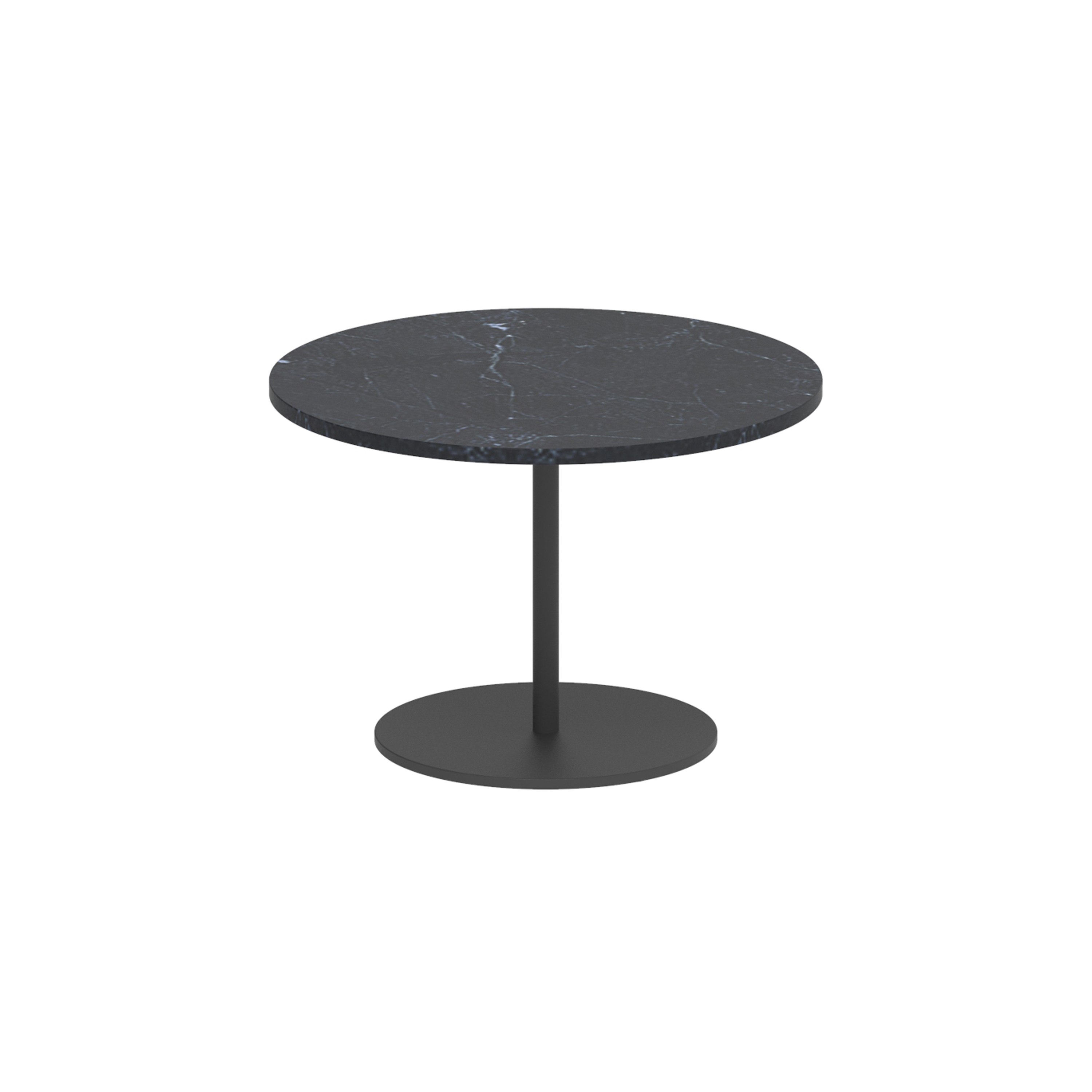 Display product Butler side table 40cm round coated stainless steel & ceramic top from manufacturer Royal Botania