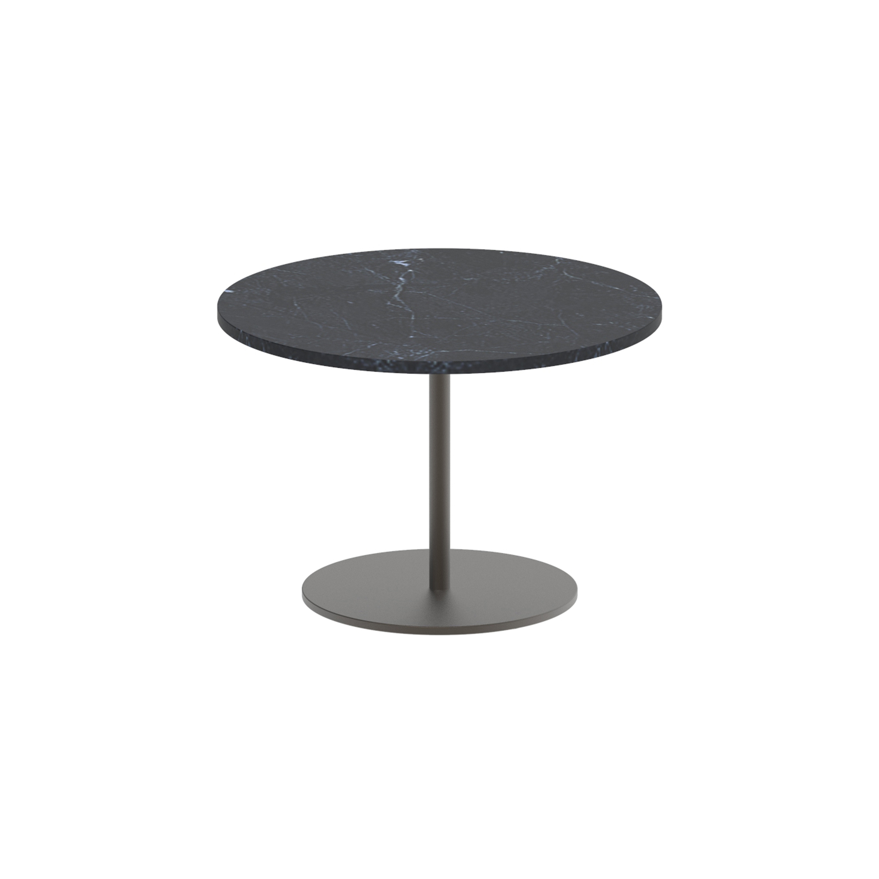 Display product Butler side table 40cm round coated stainless steel & ceramic top from manufacturer Royal Botania