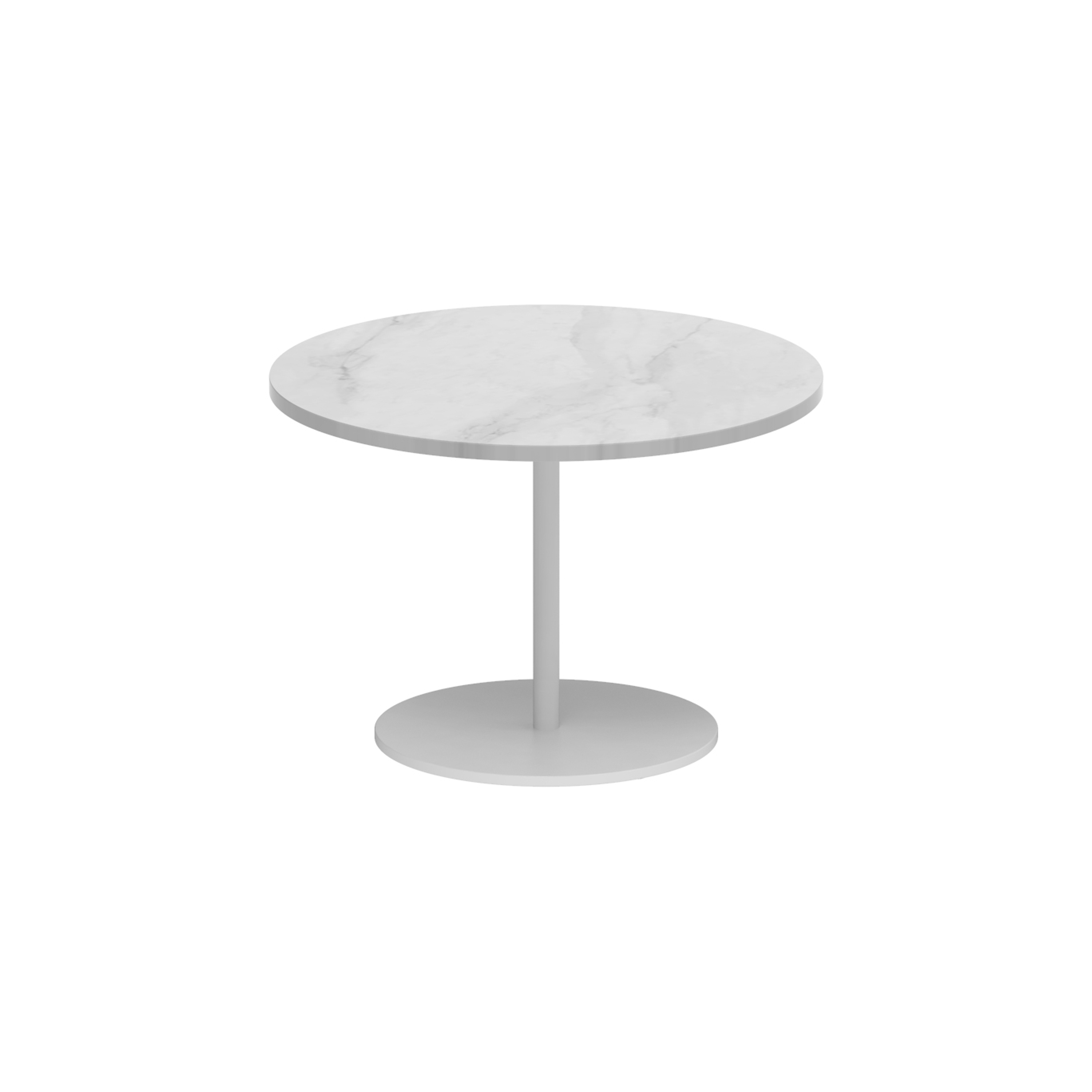 Display product Butler side table 40cm round coated stainless steel & ceramic top from manufacturer Royal Botania