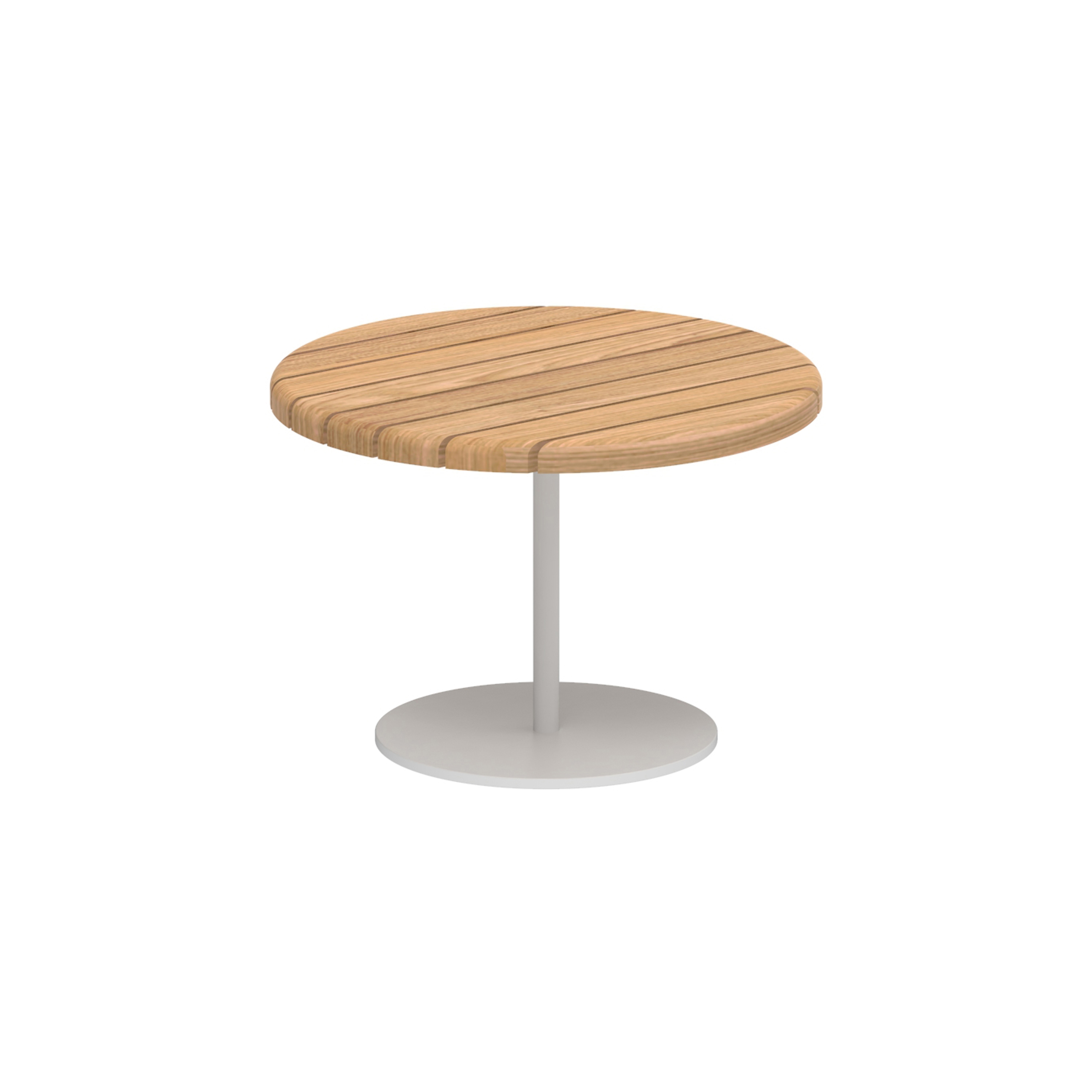 Mostrar el producto Butler side table 40cm round coated stainless steel & teak top del fabricante Royal Botania