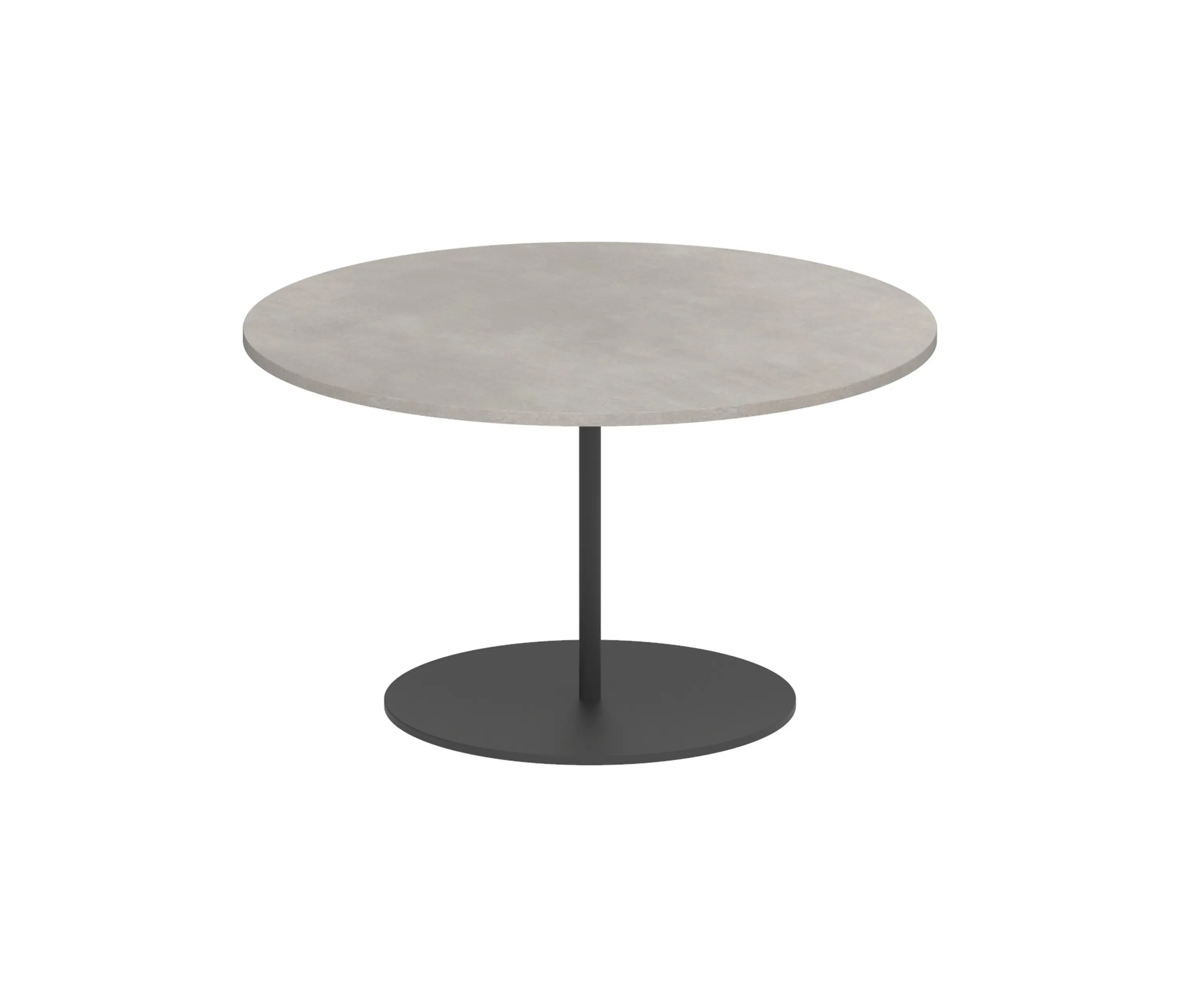 Royal Botania - Butler side table 60cm round coated stainless steel & ceramic top
