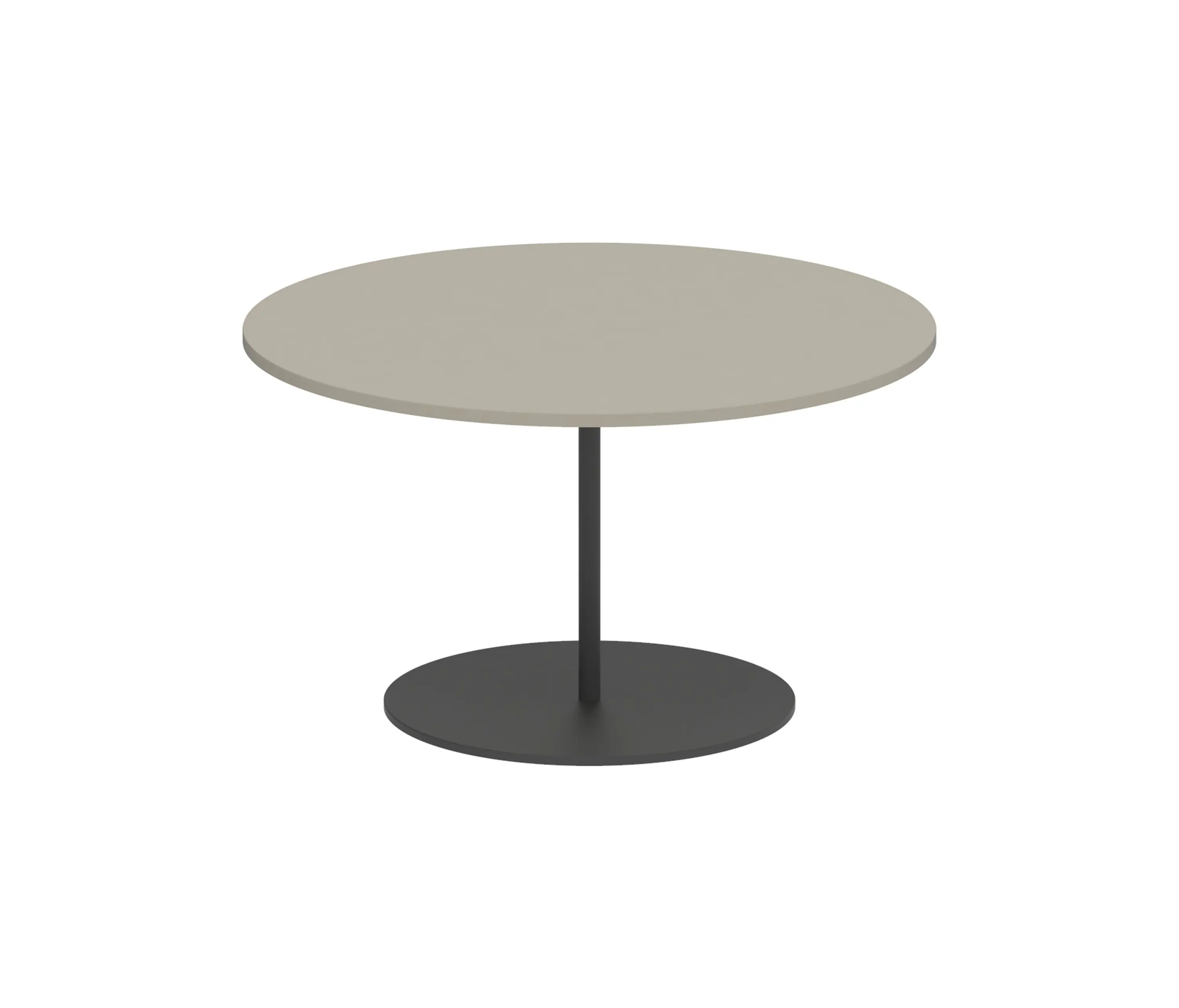 Royal Botania - Butler side table 60cm round coated stainless steel & ceramic top