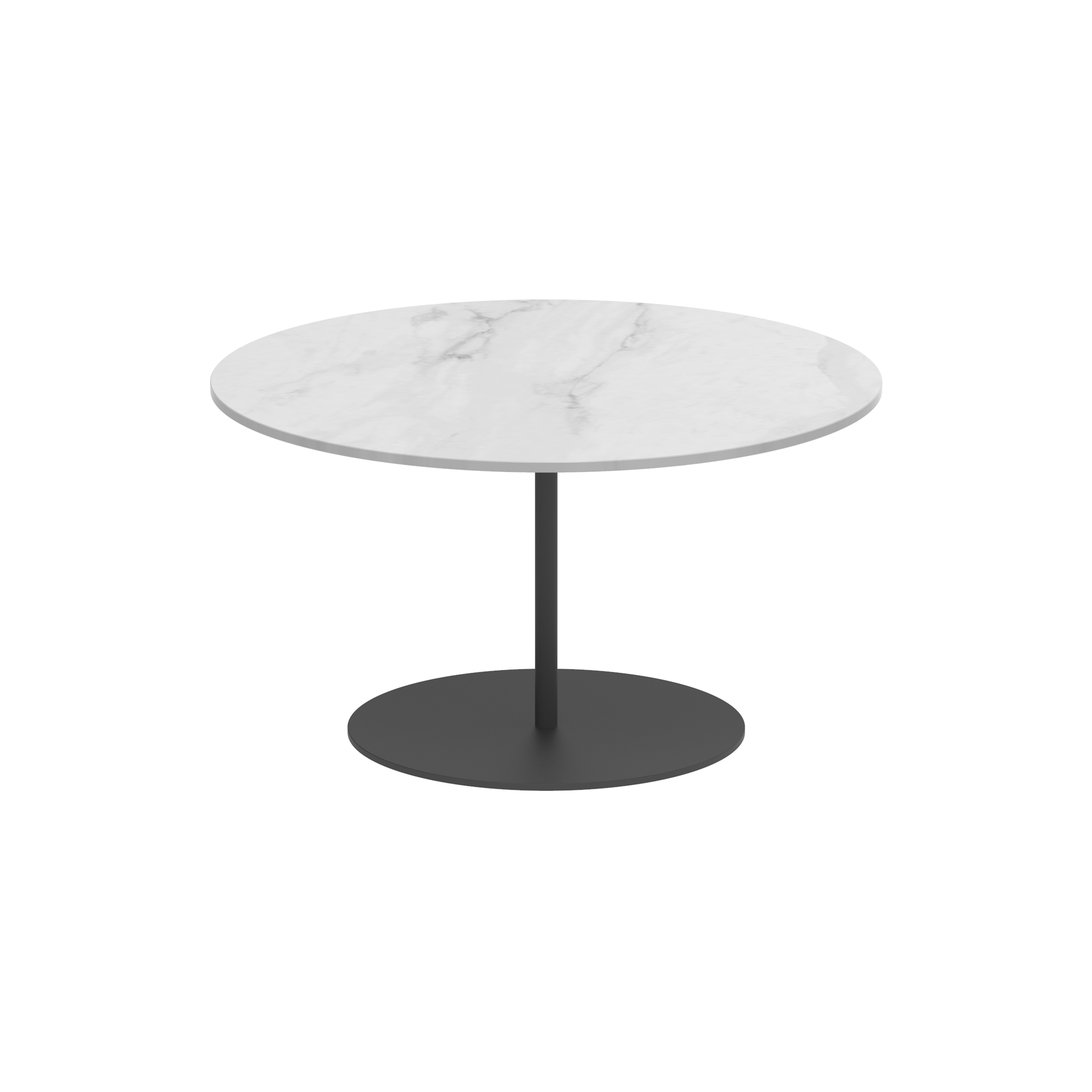 Butler Beistelltisch 75cm rund coated stainless steel & keramik Tischplatte
