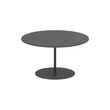Butler side table high 75cm round coated stainless steel & ceramic top
