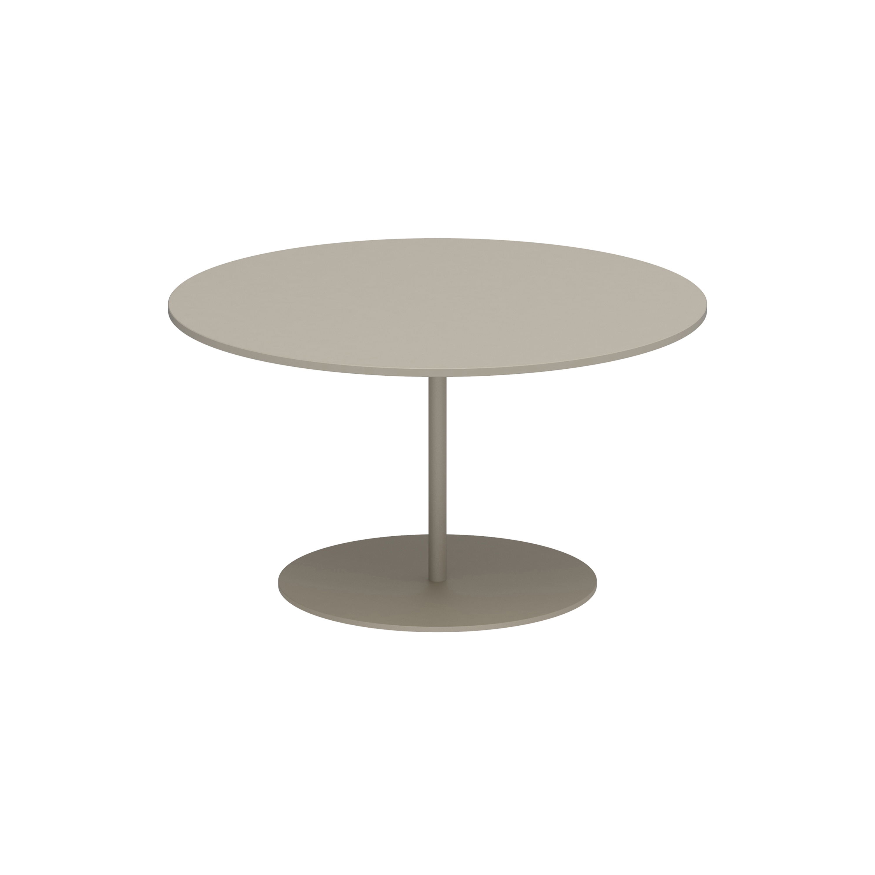 Display product Butler side table high 75cm round coated stainless steel & ceramic top from manufacturer Royal Botania