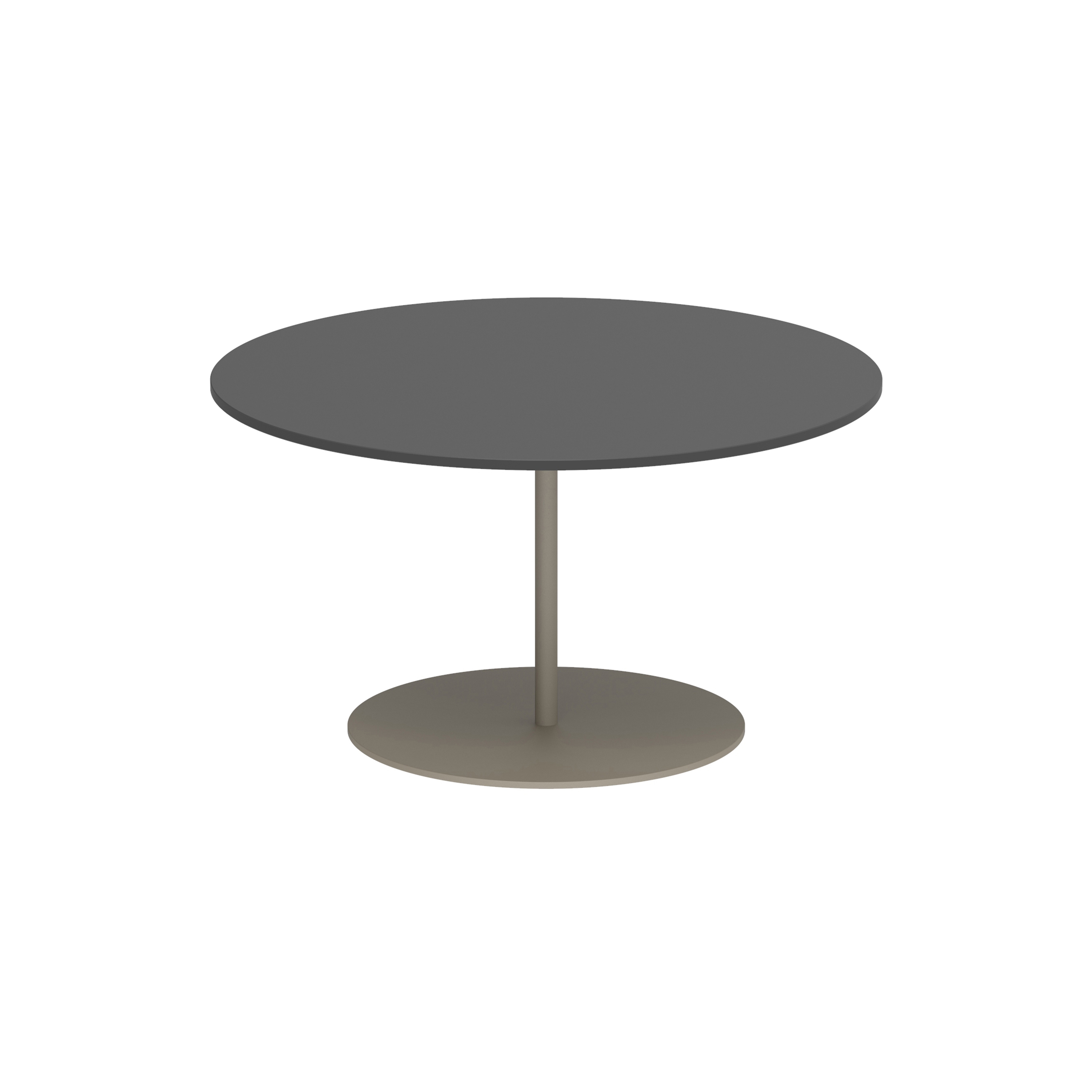 Mostrar el producto Butler side table high 75cm round coated stainless steel & ceramic top del fabricante Royal Botania