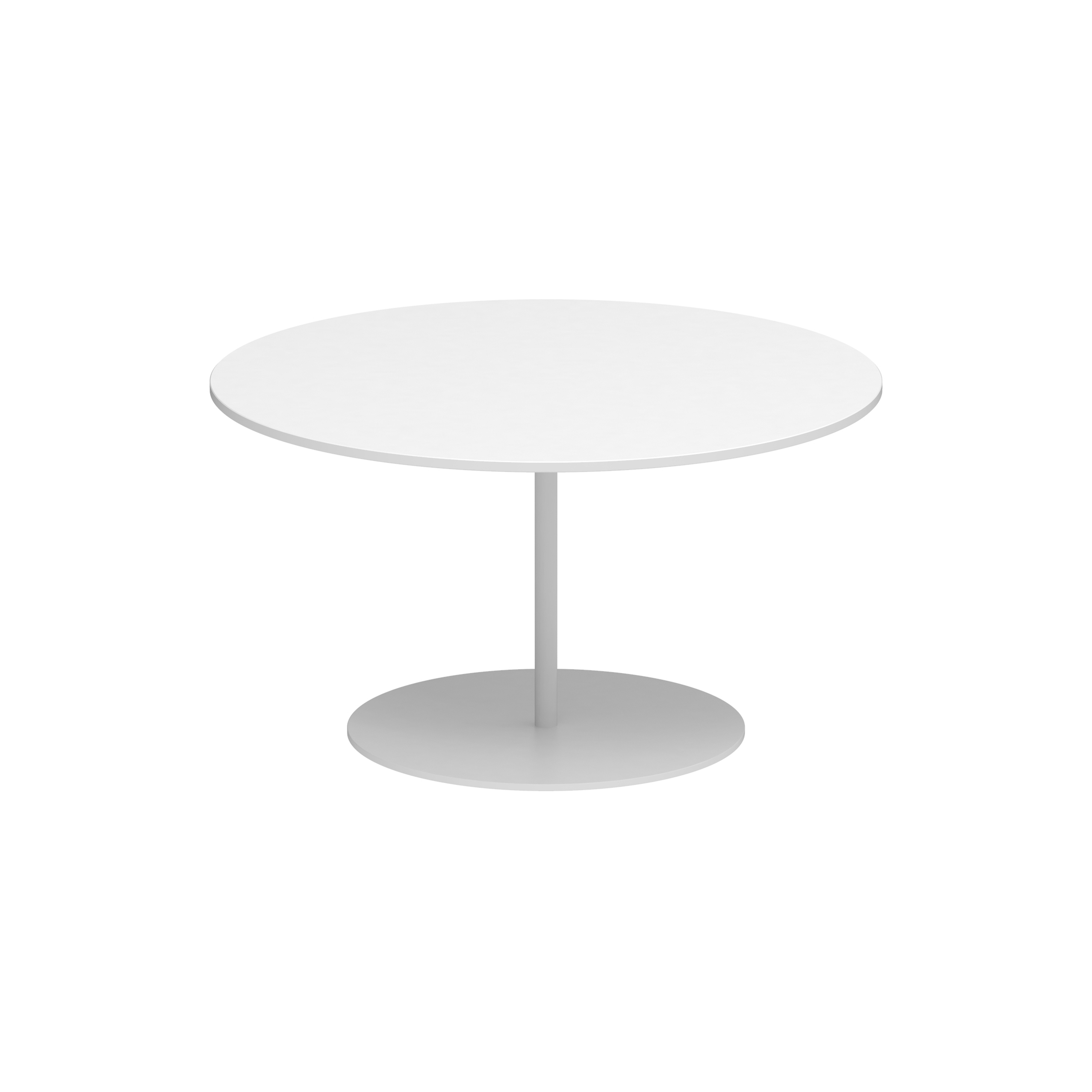 Display product Butler side table high 75cm round coated stainless steel & ceramic top from manufacturer Royal Botania