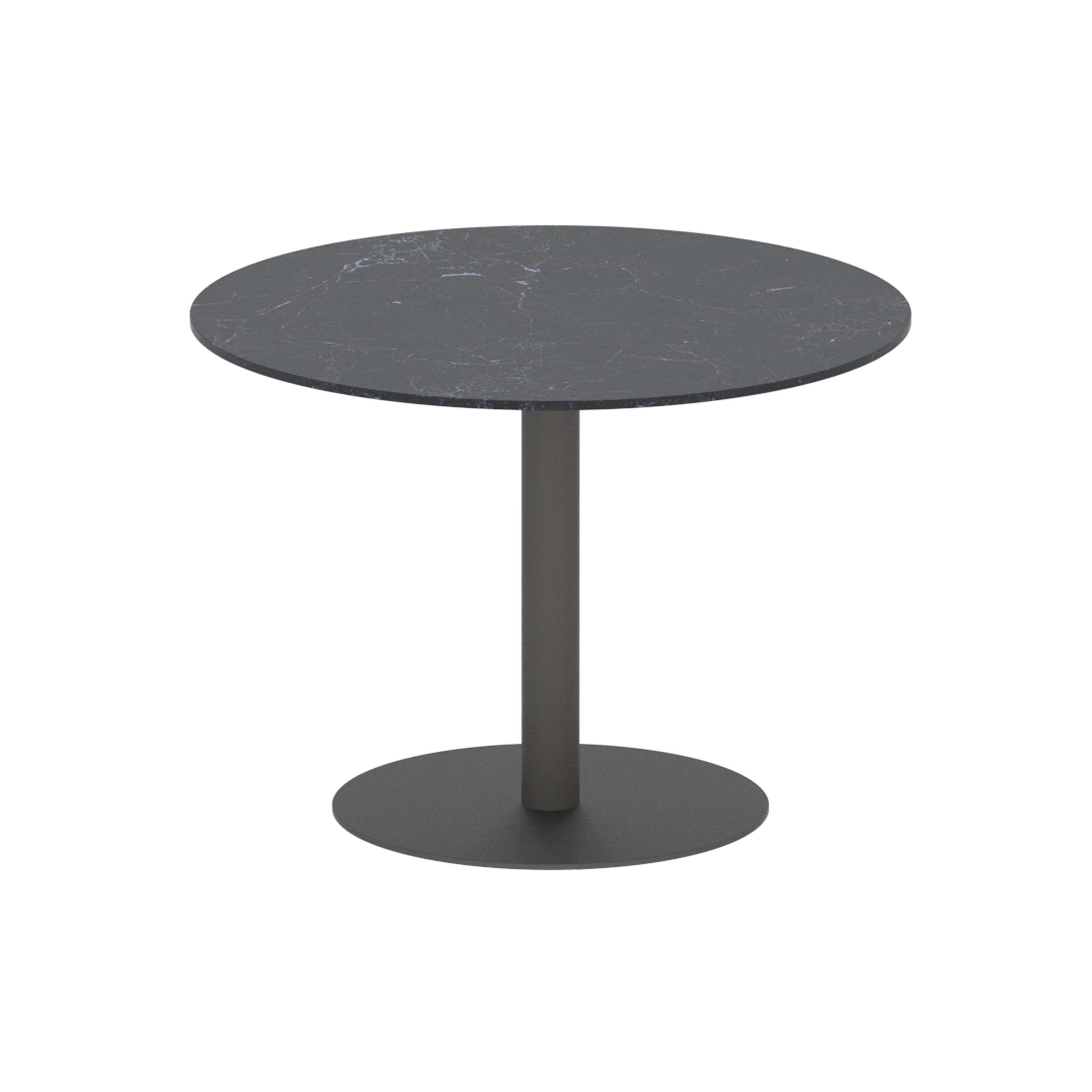 Display product Butler round table 90 low dining ceramic top from manufacturer Royal Botania