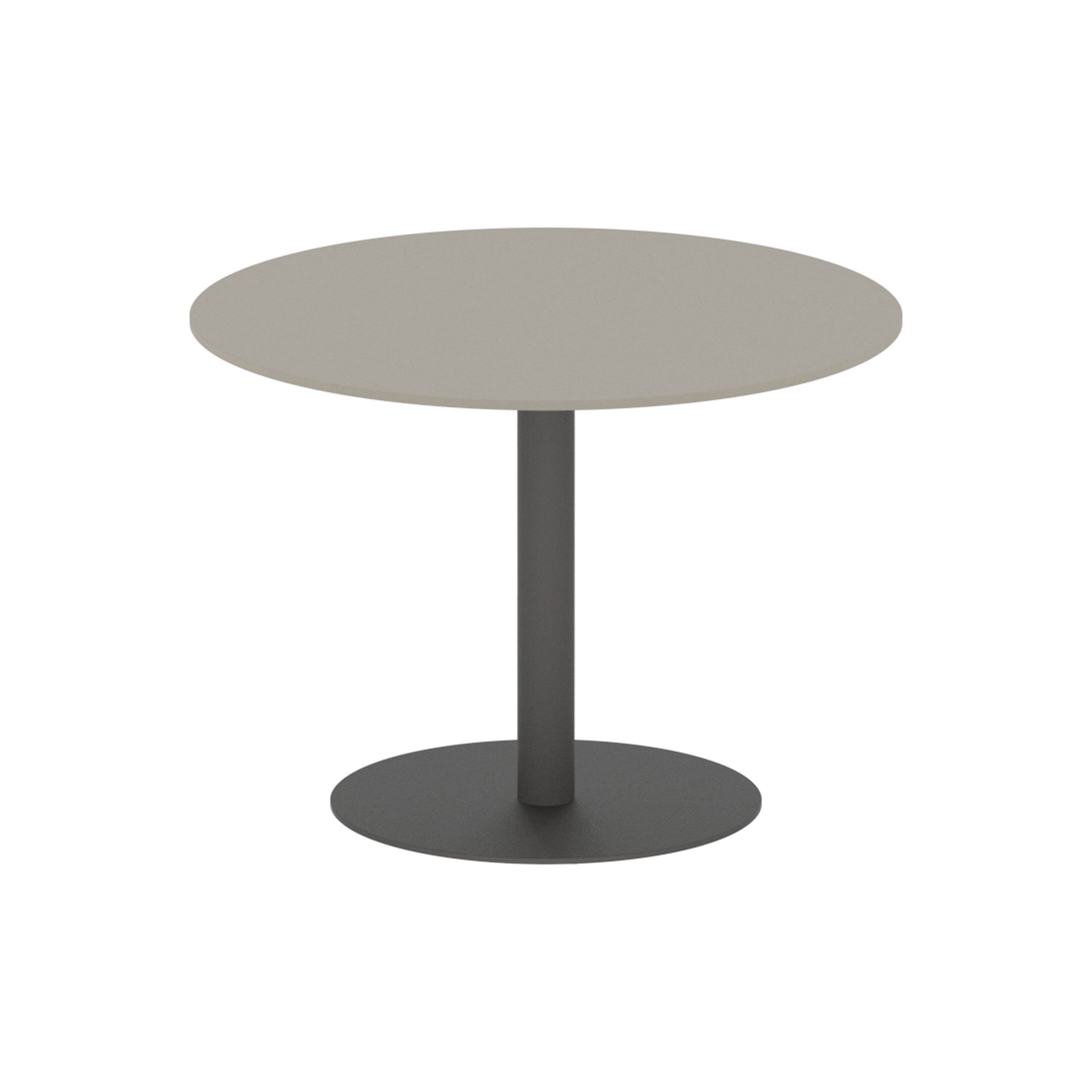 Display product Butler round table 90 low dining ceramic top from manufacturer Royal Botania