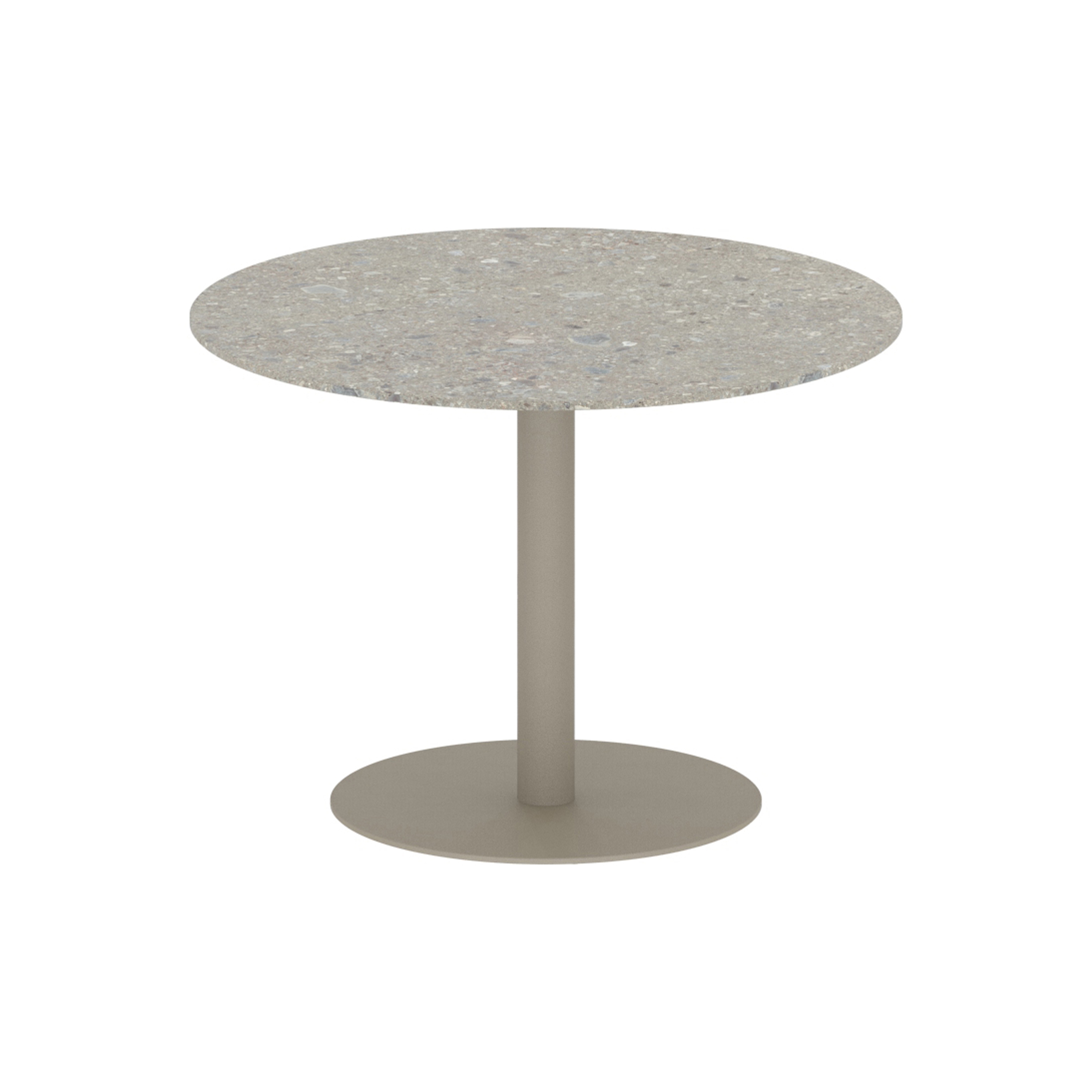 Display product Butler round table 90 low dining ceramic top from manufacturer Royal Botania