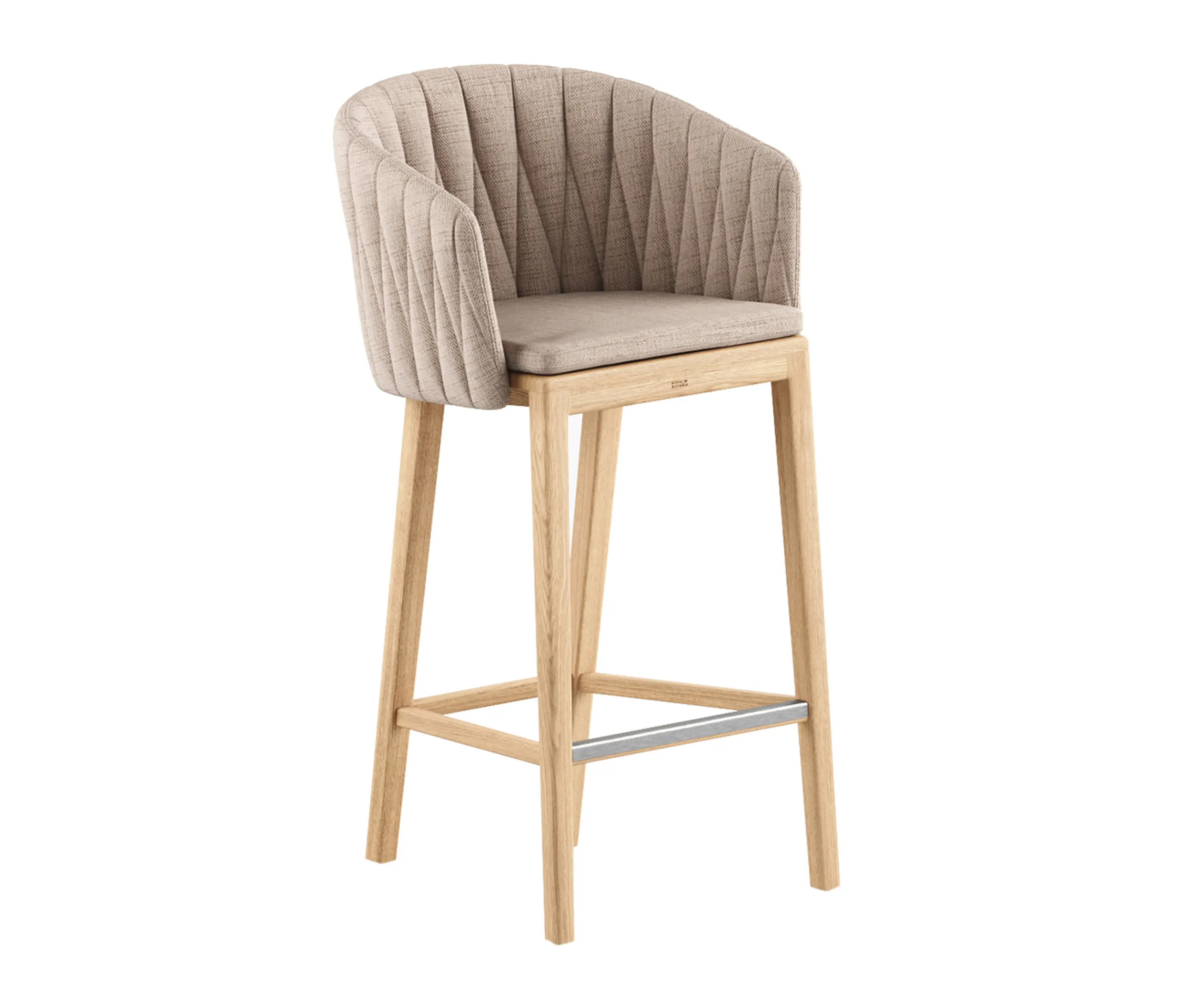 Royal Botania - Calypso barstool L teak & upholstery