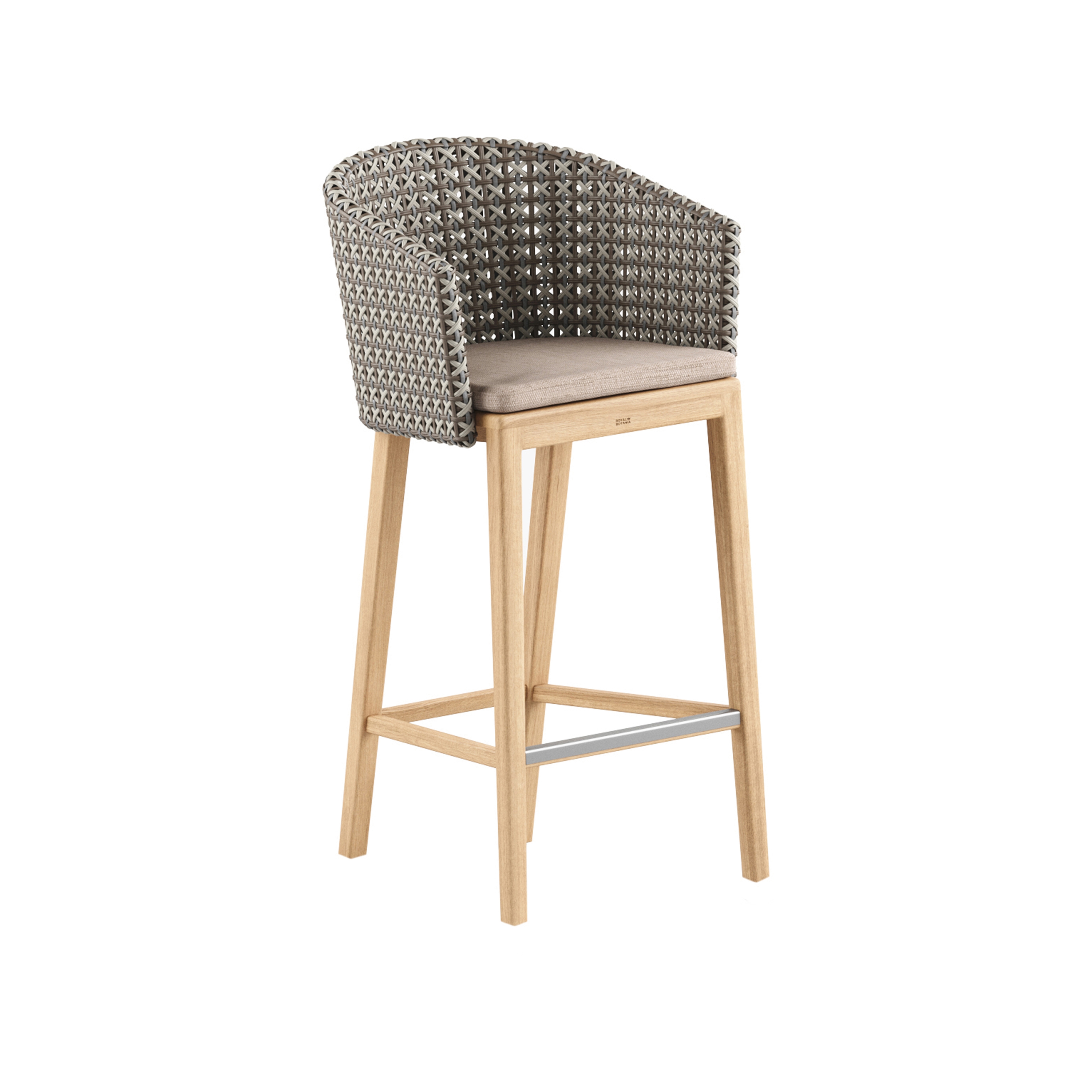 Calypso chaise-bar L & Kris Kross woven back