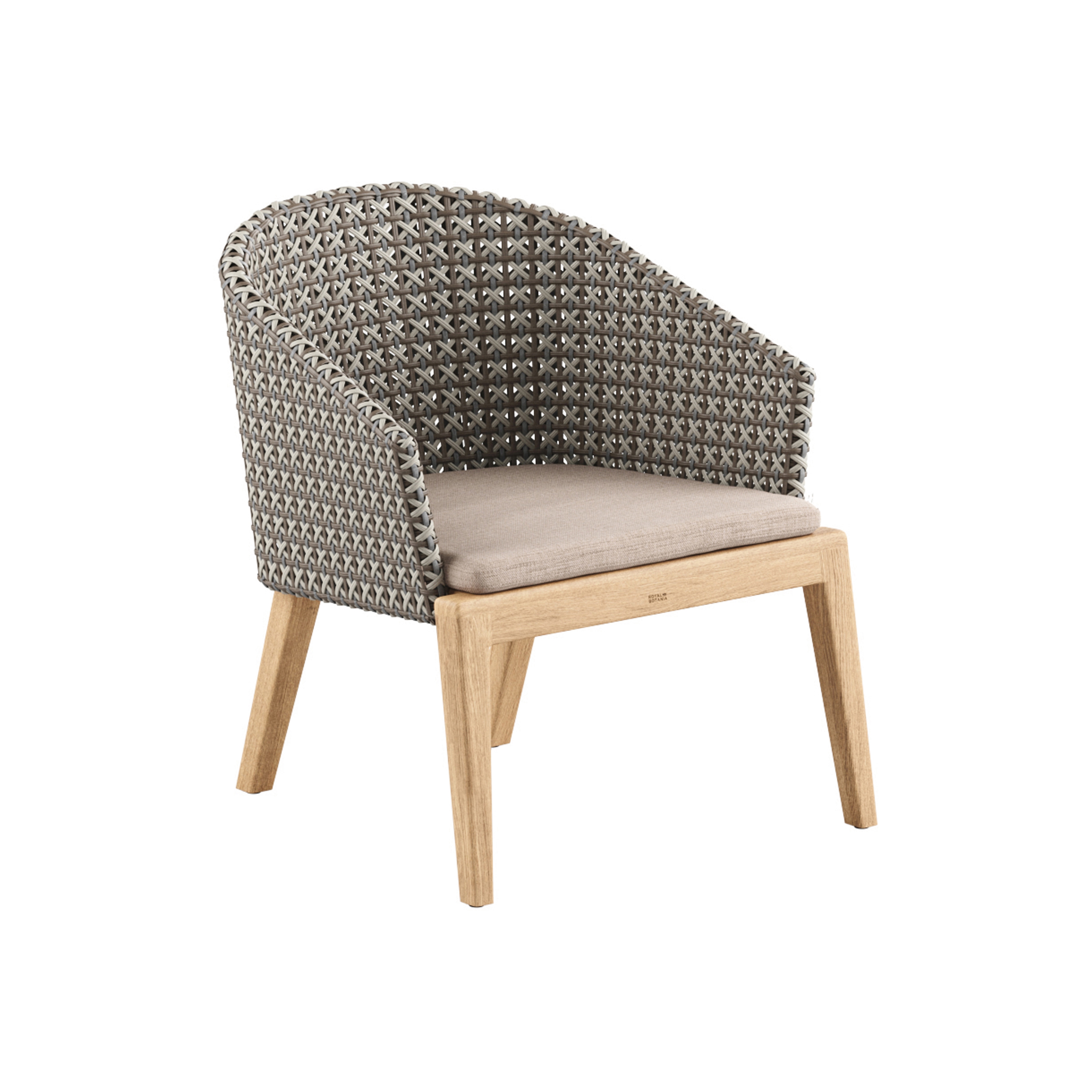 Calypso relax chair teak & Kris Kross woven back