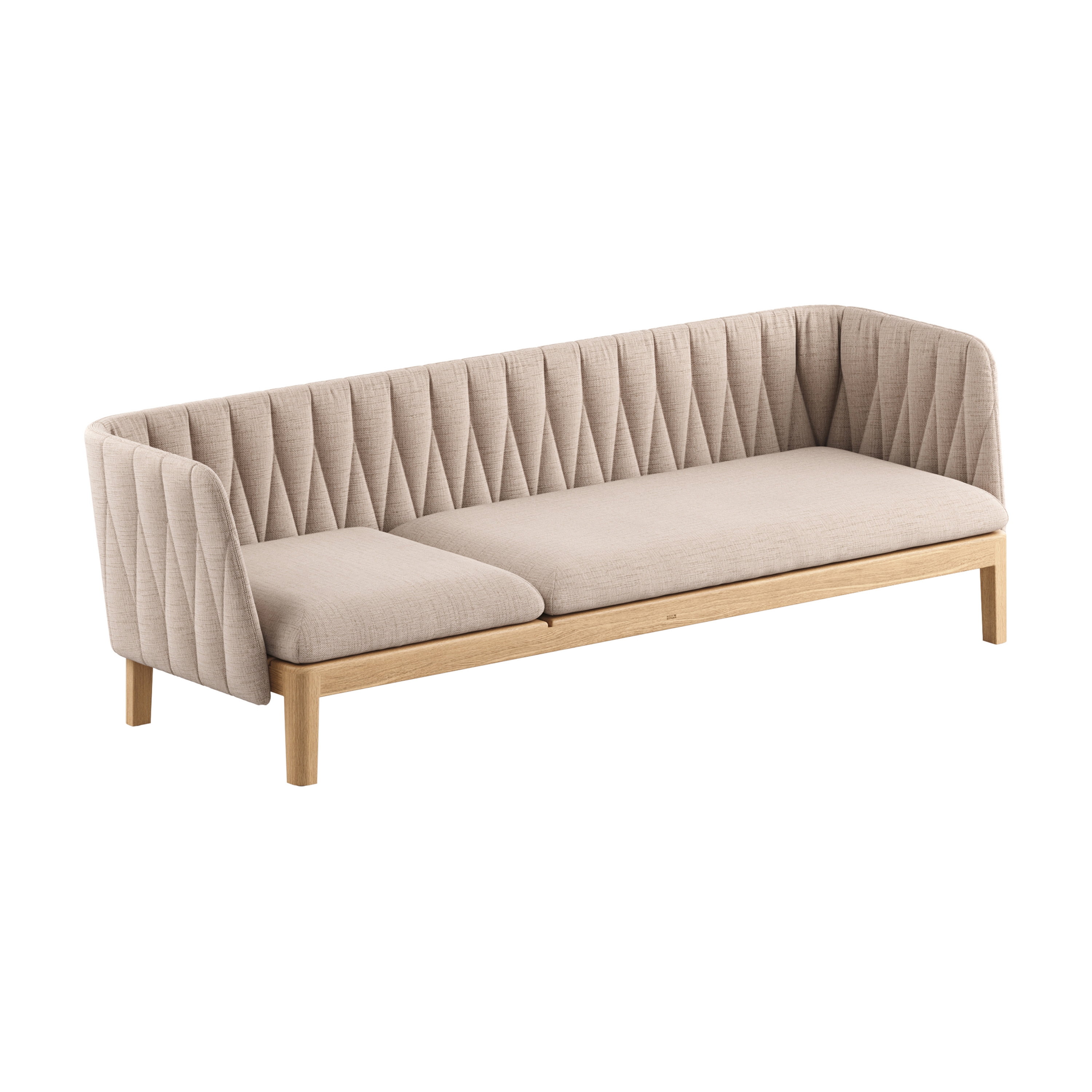 Display product Calypso Lounge 210P 3 seater with back and 2 corners from manufacturer Royal Botania