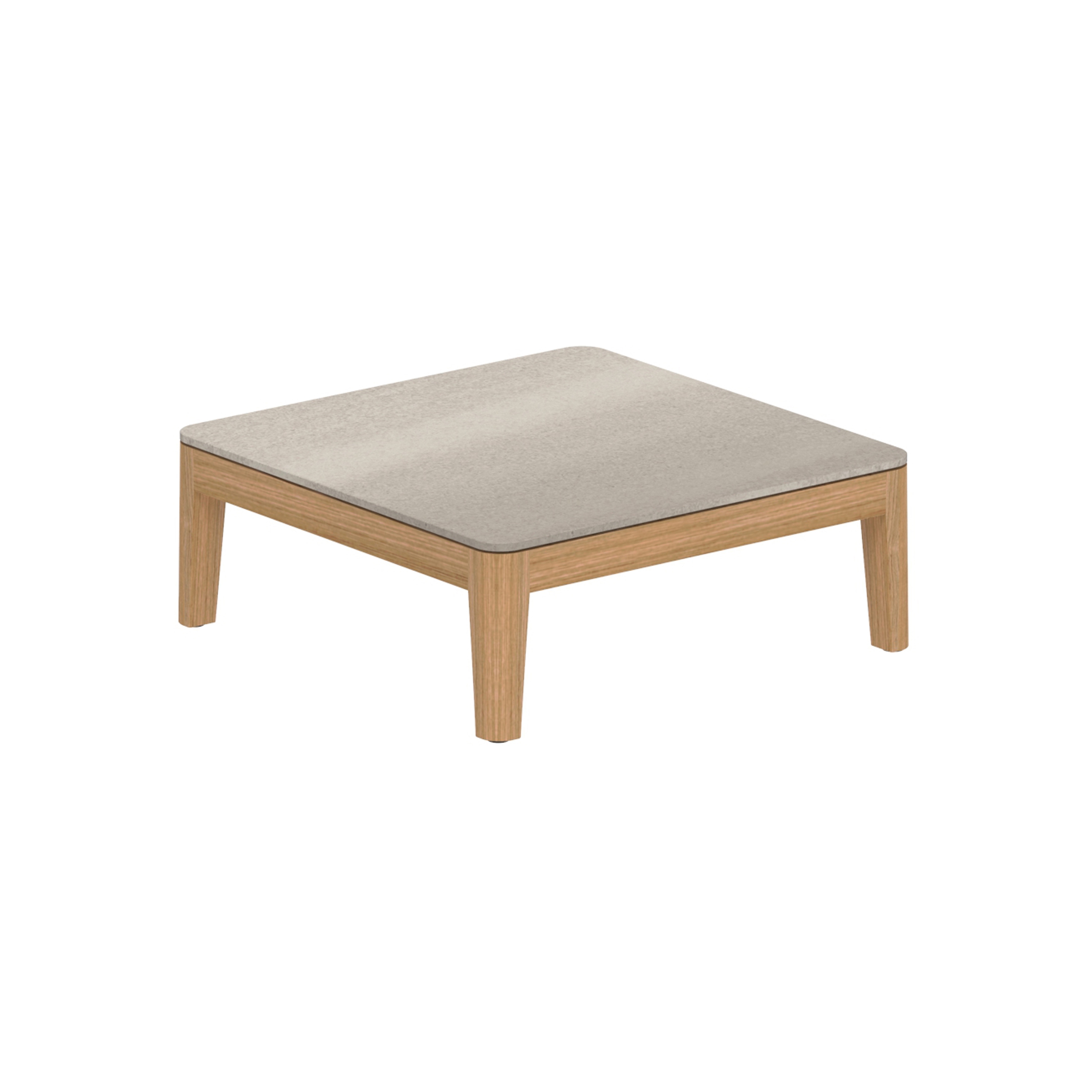 Calypso Lounge teak table 72x72 cm with ceramic top