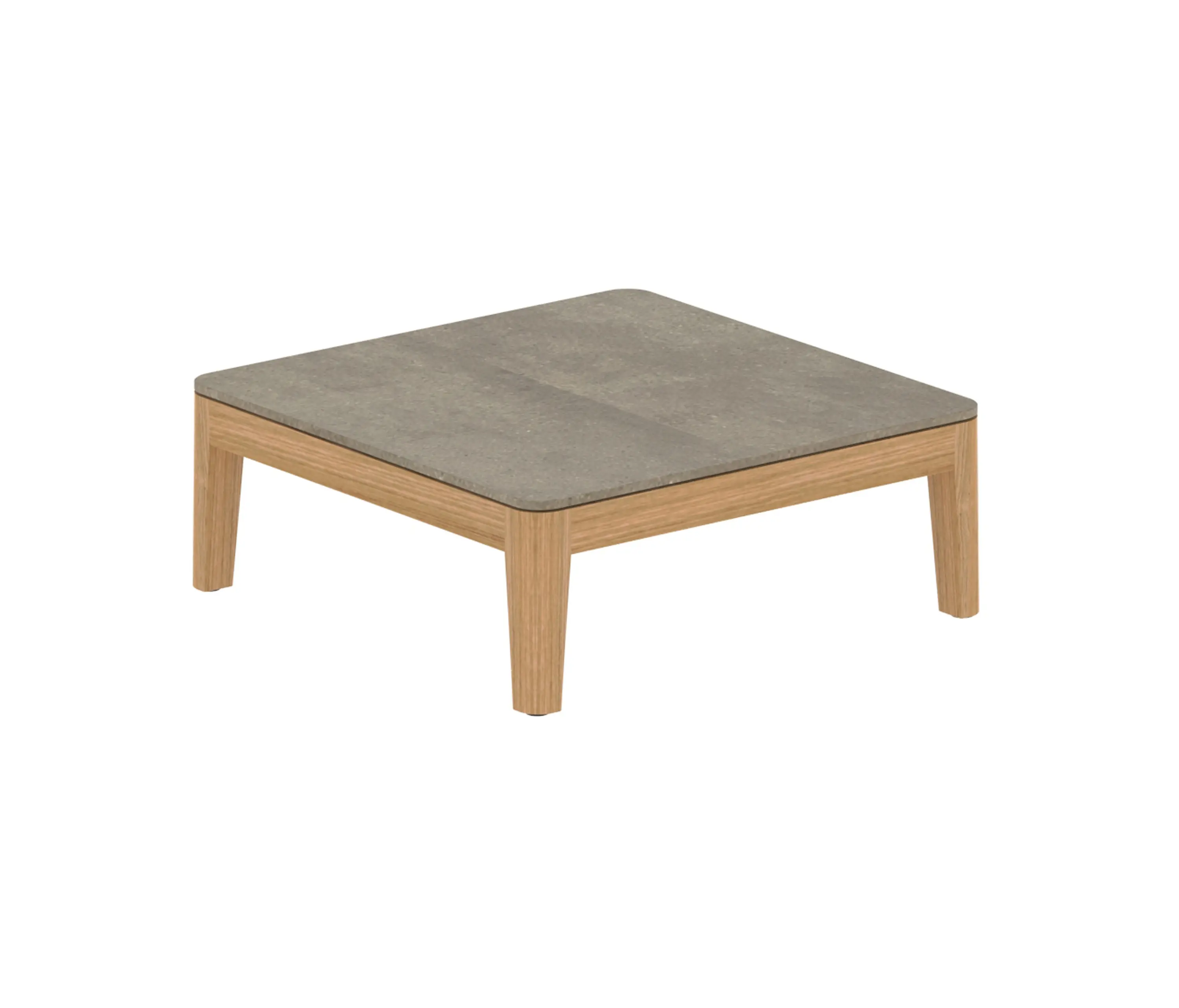 Royal Botania - Calypso Lounge teak table 72x72 cm with ceramic top