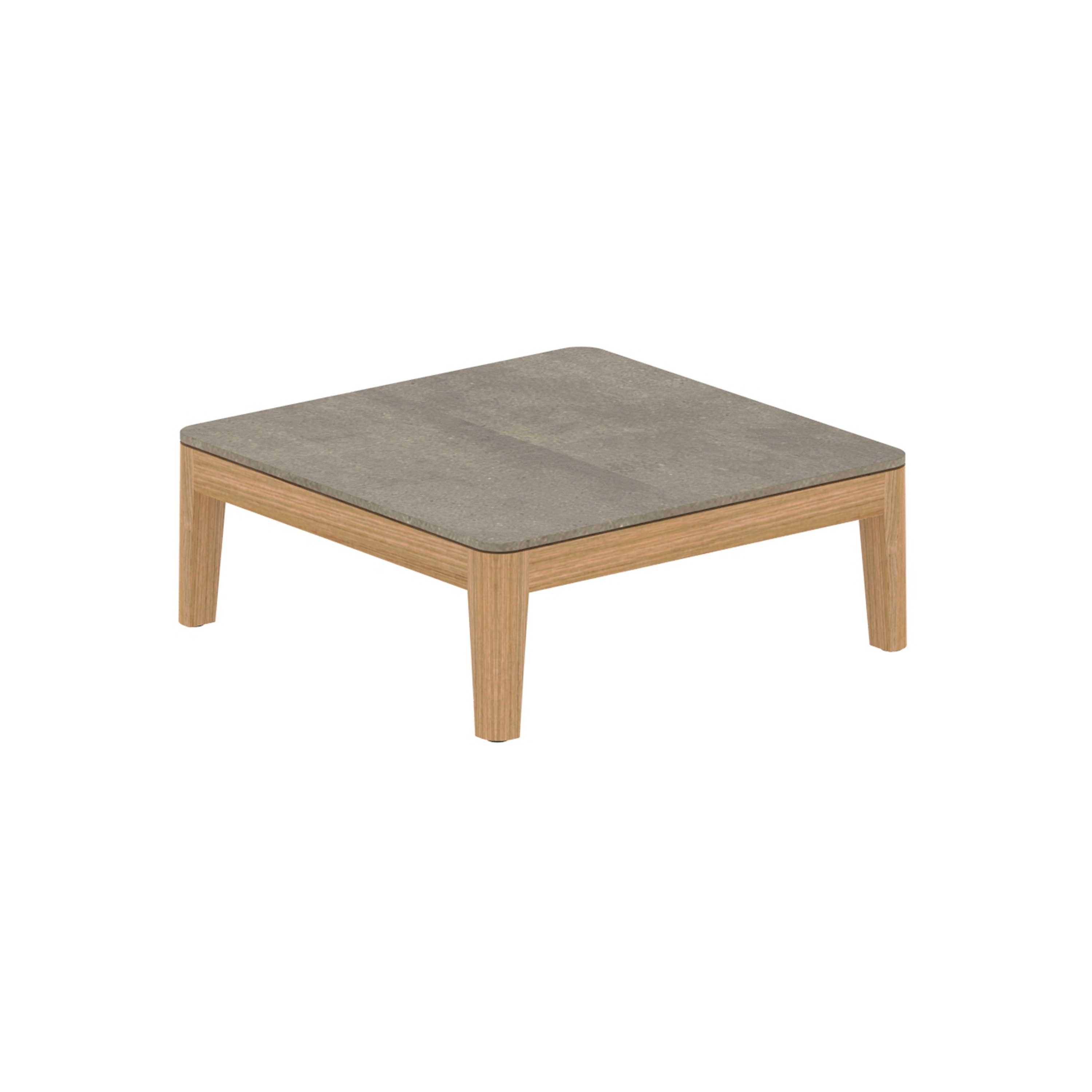 Calypso Lounge teak table 72x72 cm with ceramic top