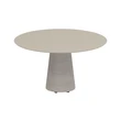Conix table 120cm round low dining concrete