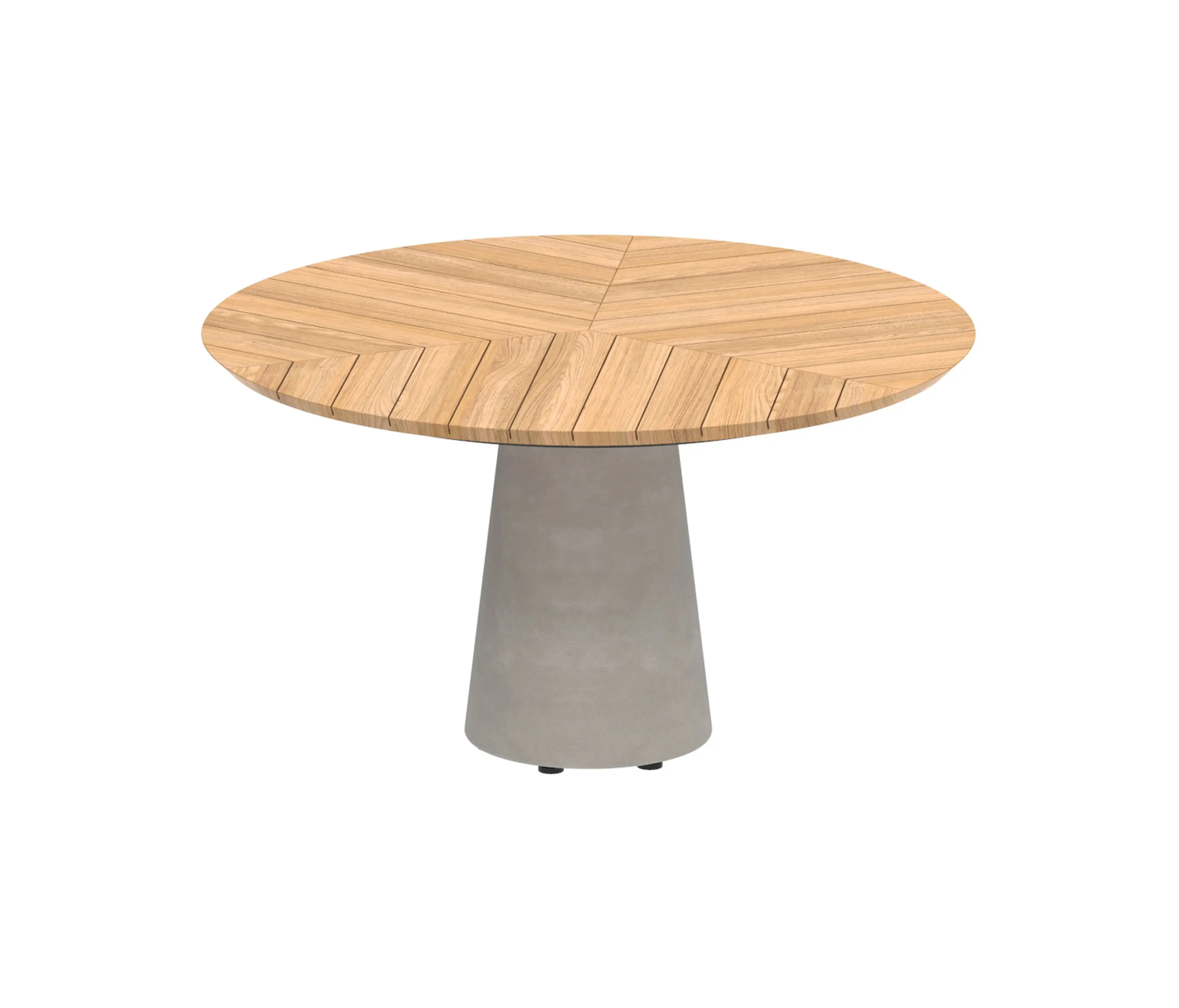 Royal Botania - Conix table 120cm round low dining concrete