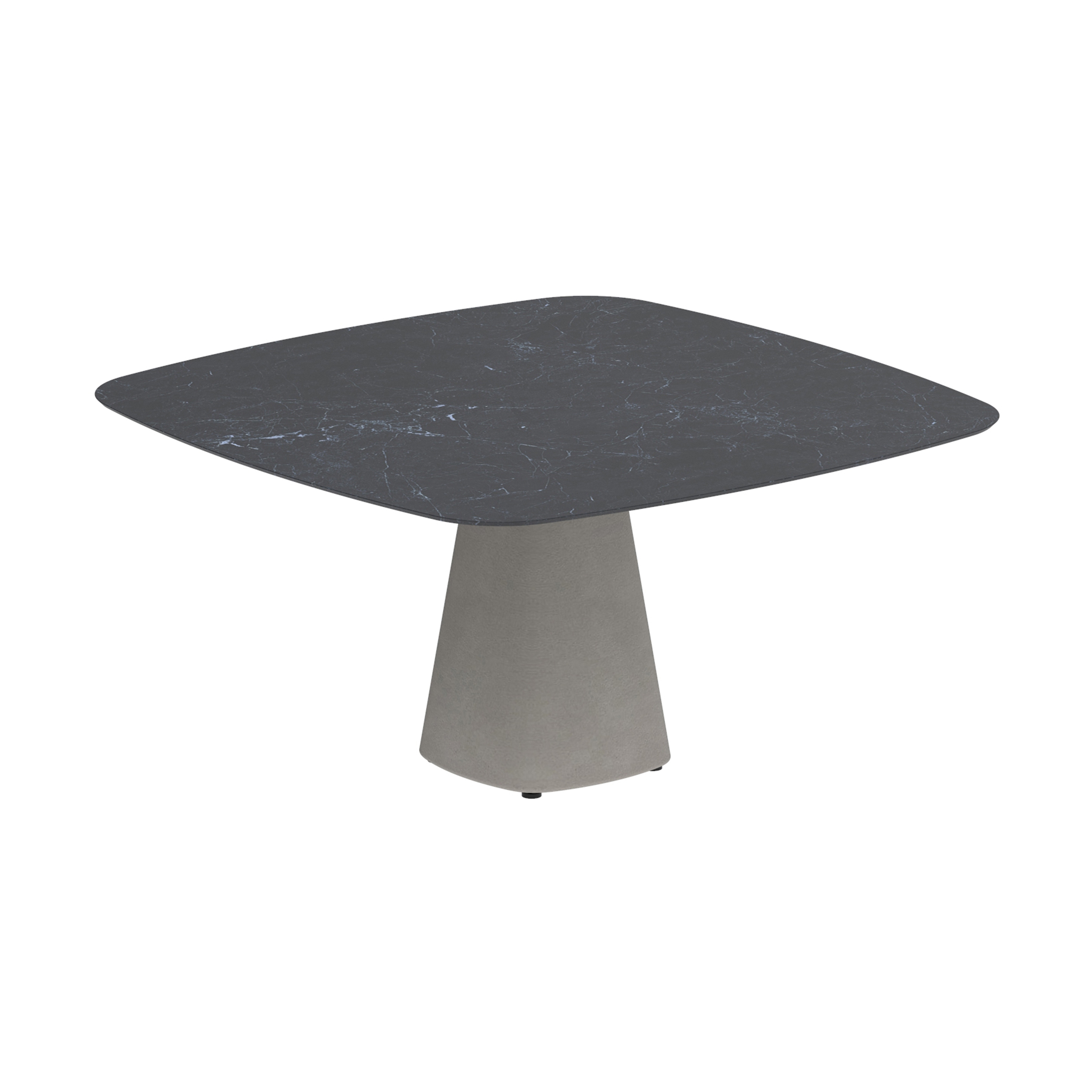 Display product Conix table 150x150cm concrete from manufacturer Royal Botania