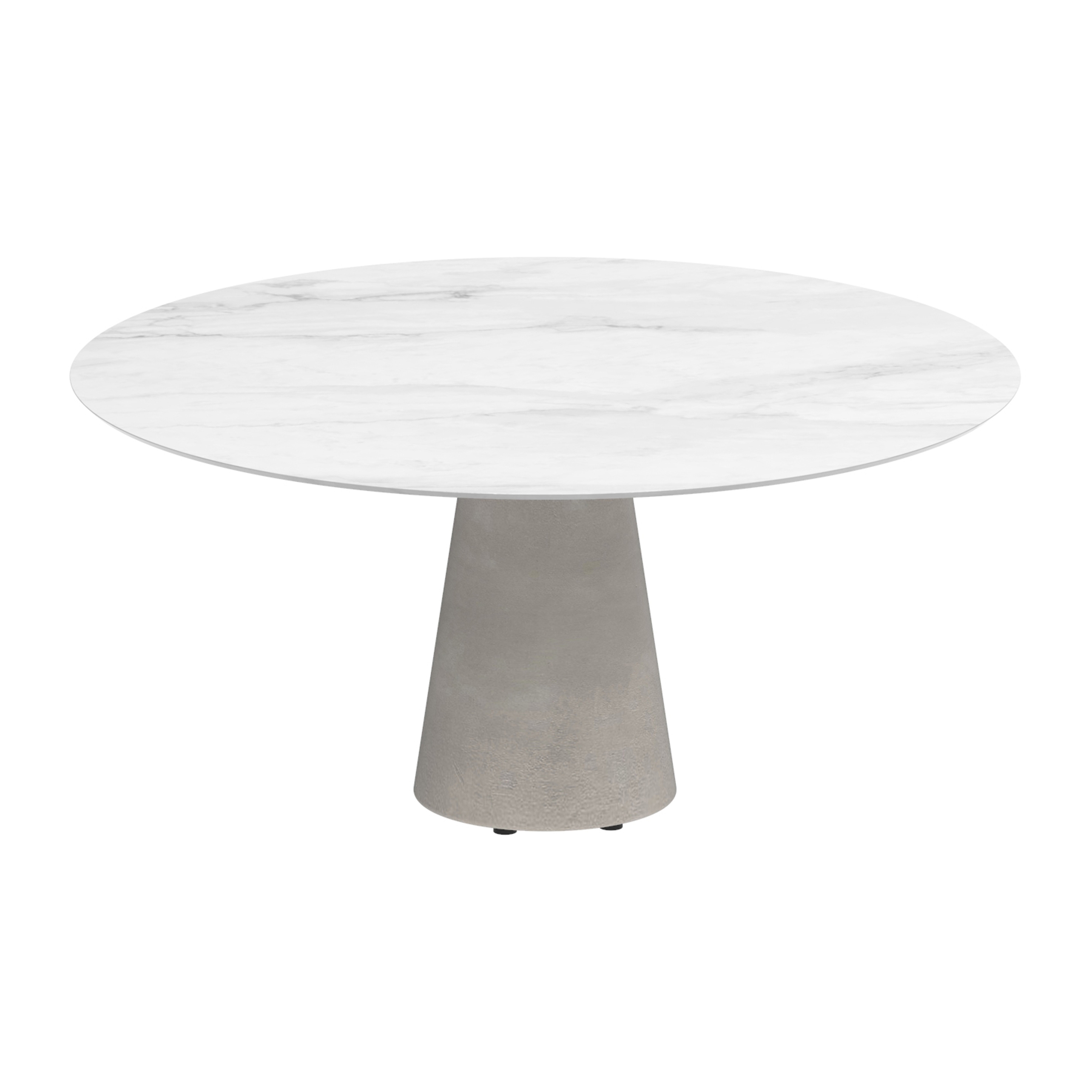 Conix table 160cm ronde concrete
