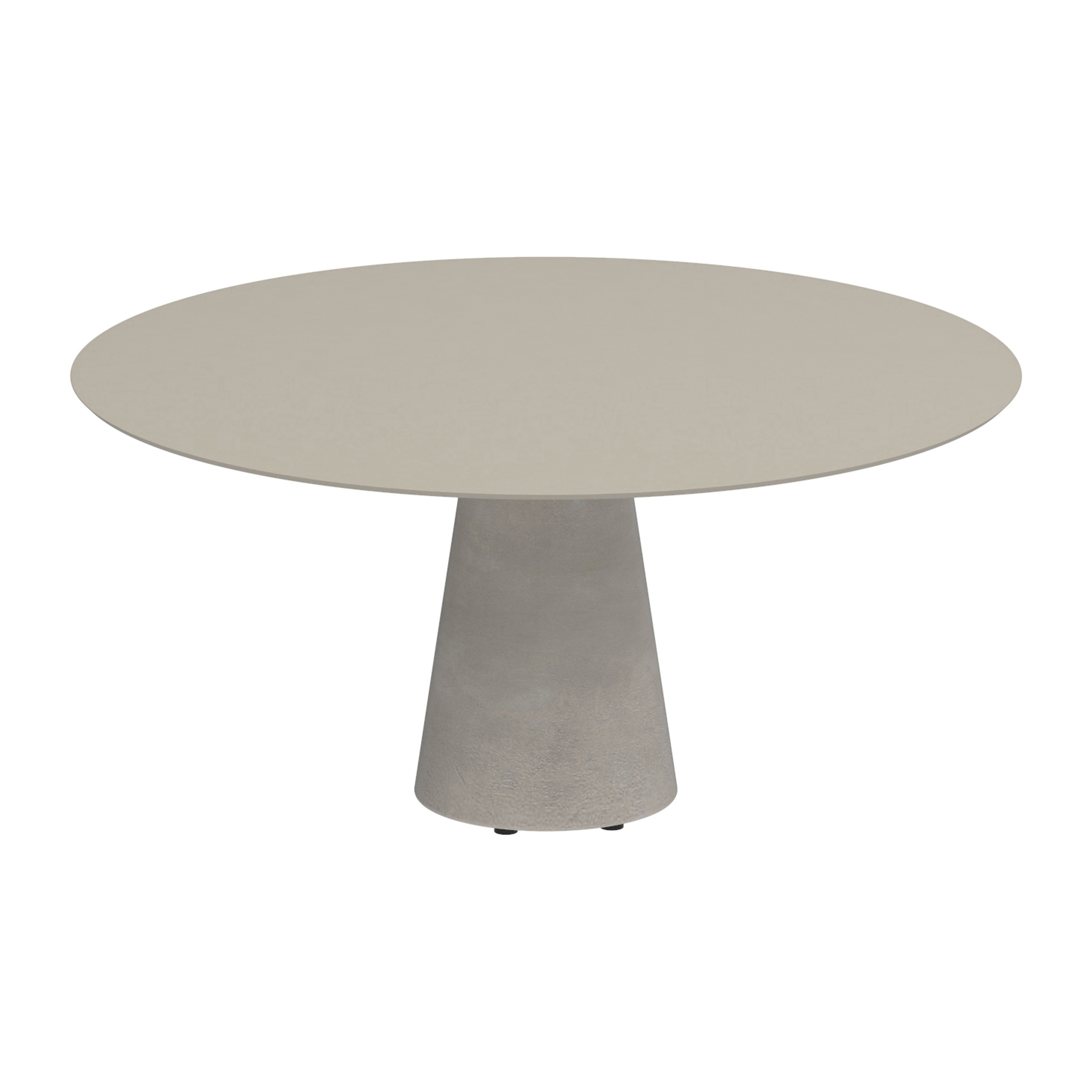 Conix table 160cm ronde concrete