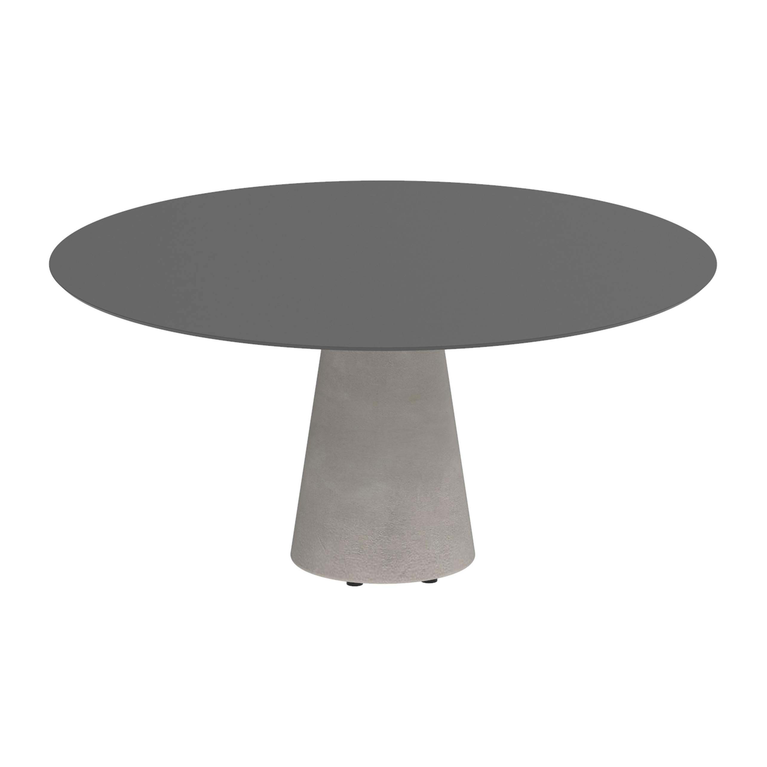 Conix table 160cm ronde concrete