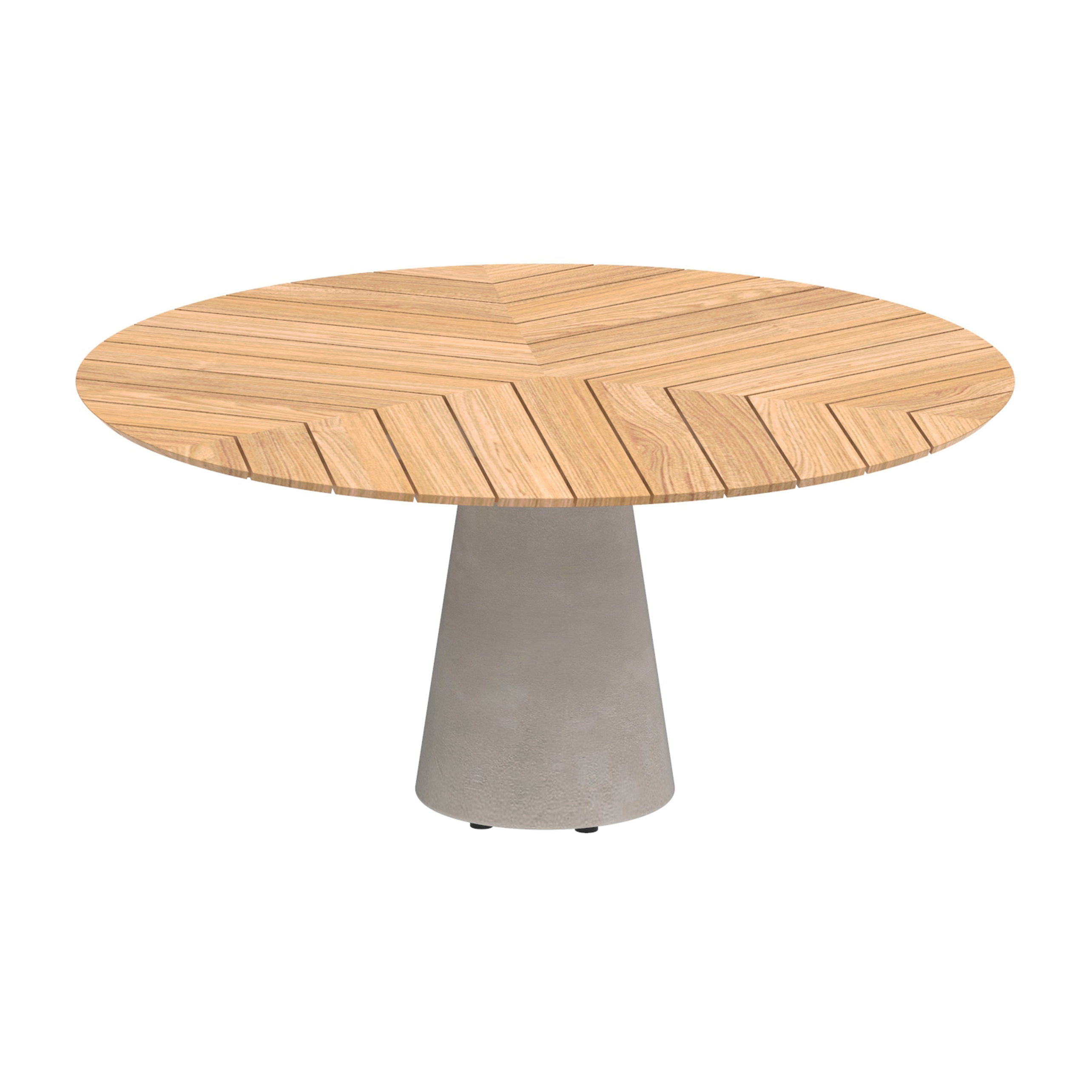 Conix table 160cm ronde concrete