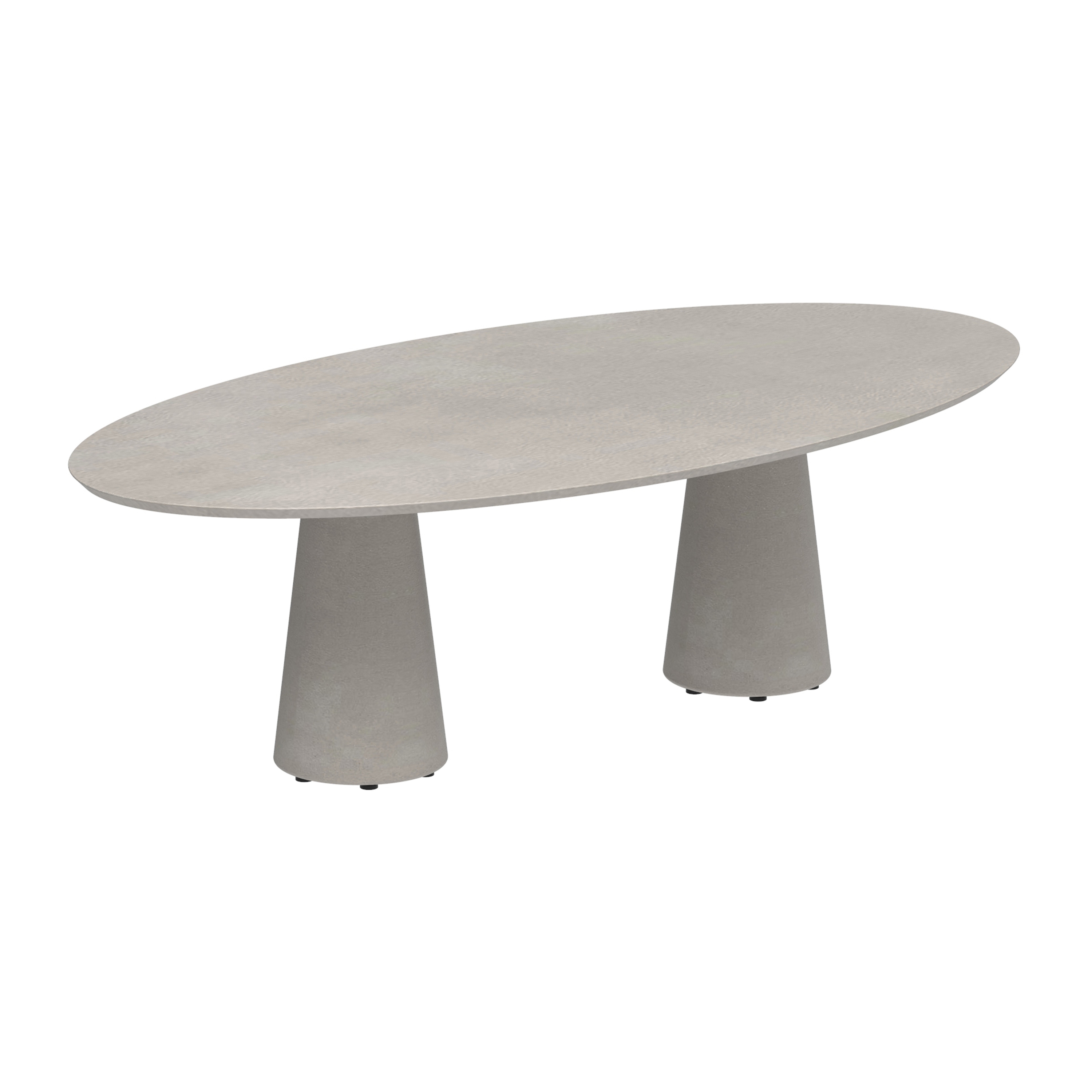 Conix table 250x130cm ellips concrete