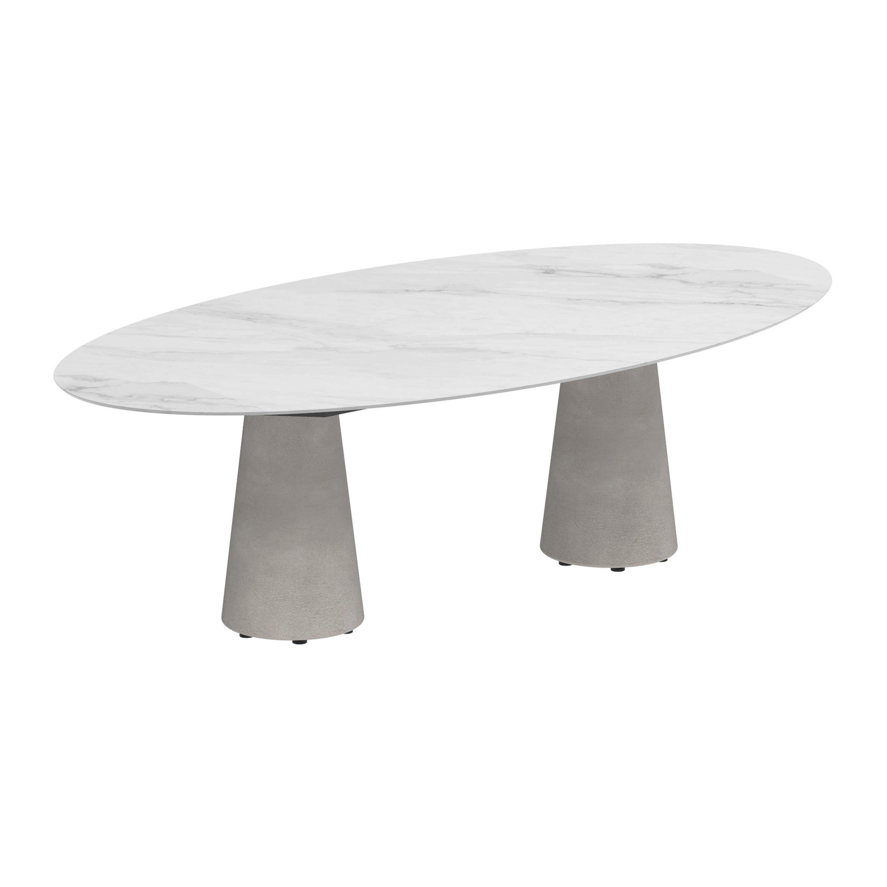 Conix table 250x130cm ellips concrete