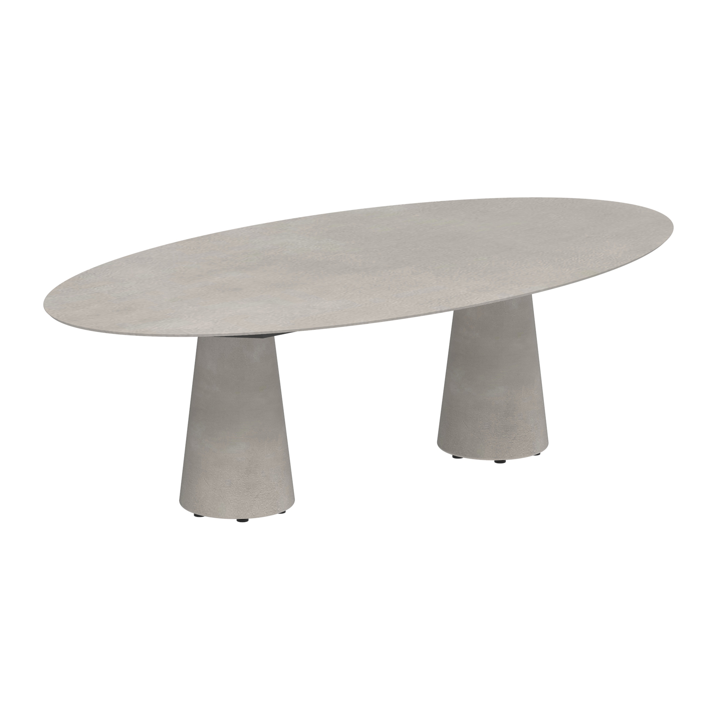 Conix table 250x130cm ellips concrete