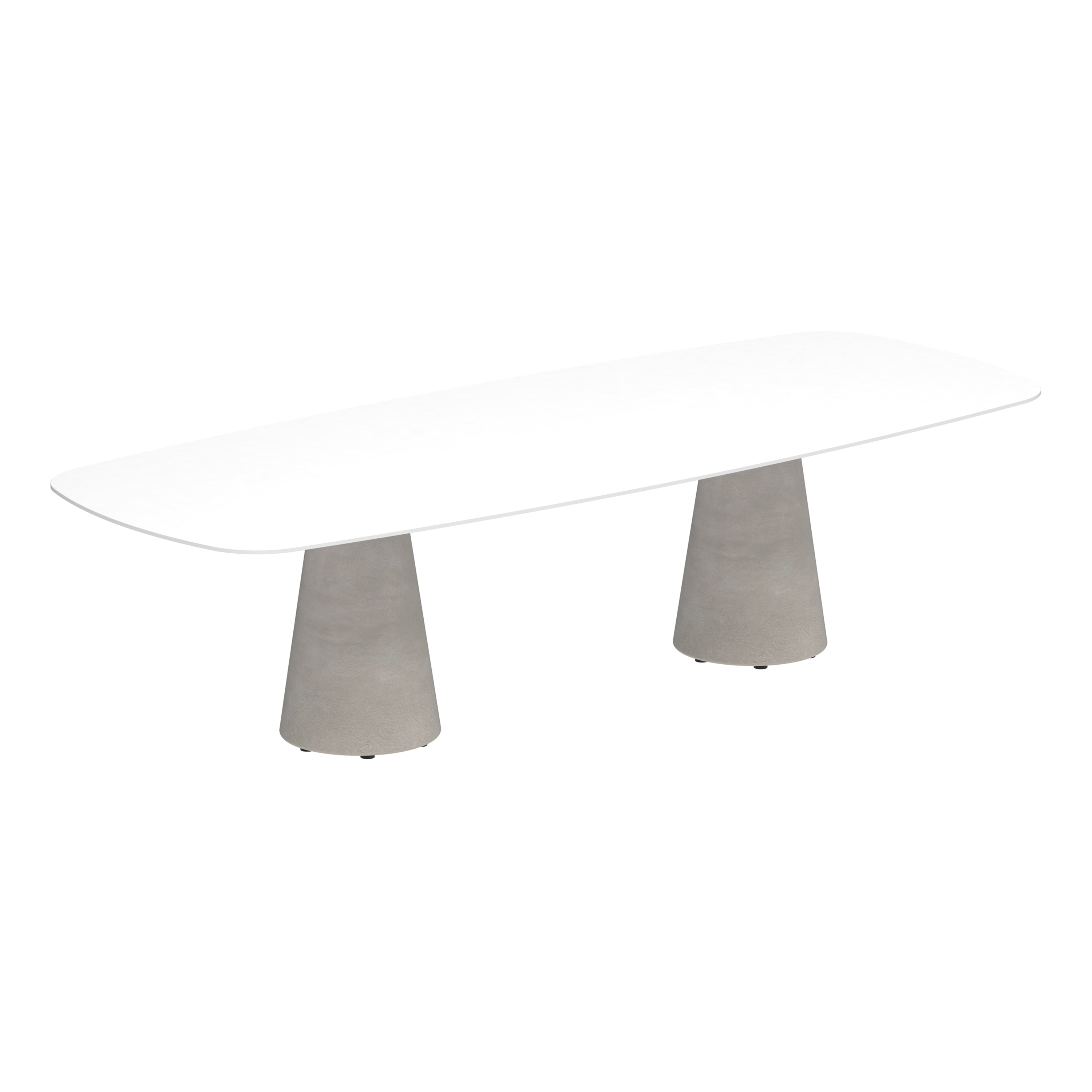 Display product Conix table 300x120cm concrete from manufacturer Royal Botania