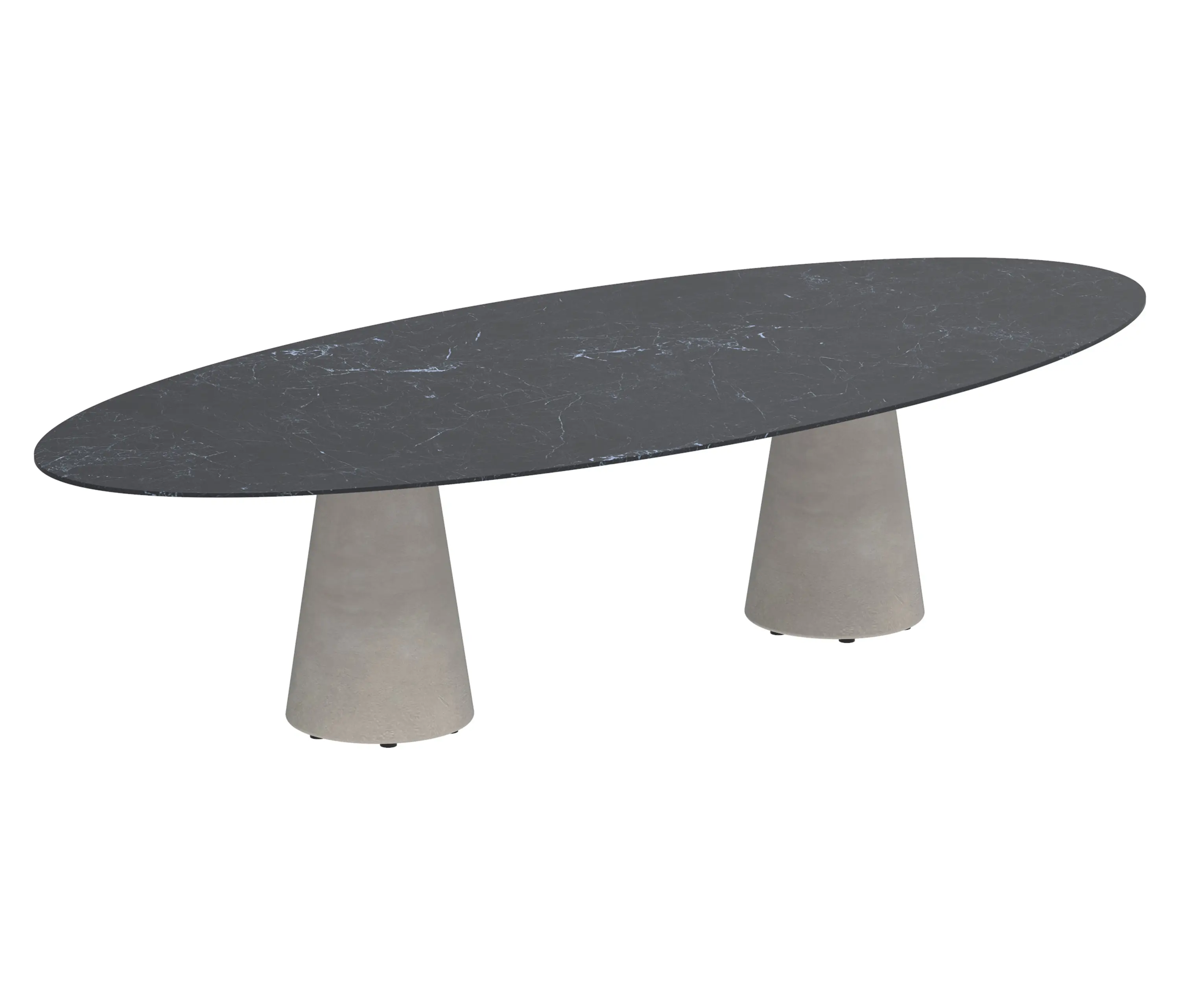 Royal Botania - Conix table 320x140cm oval concrete