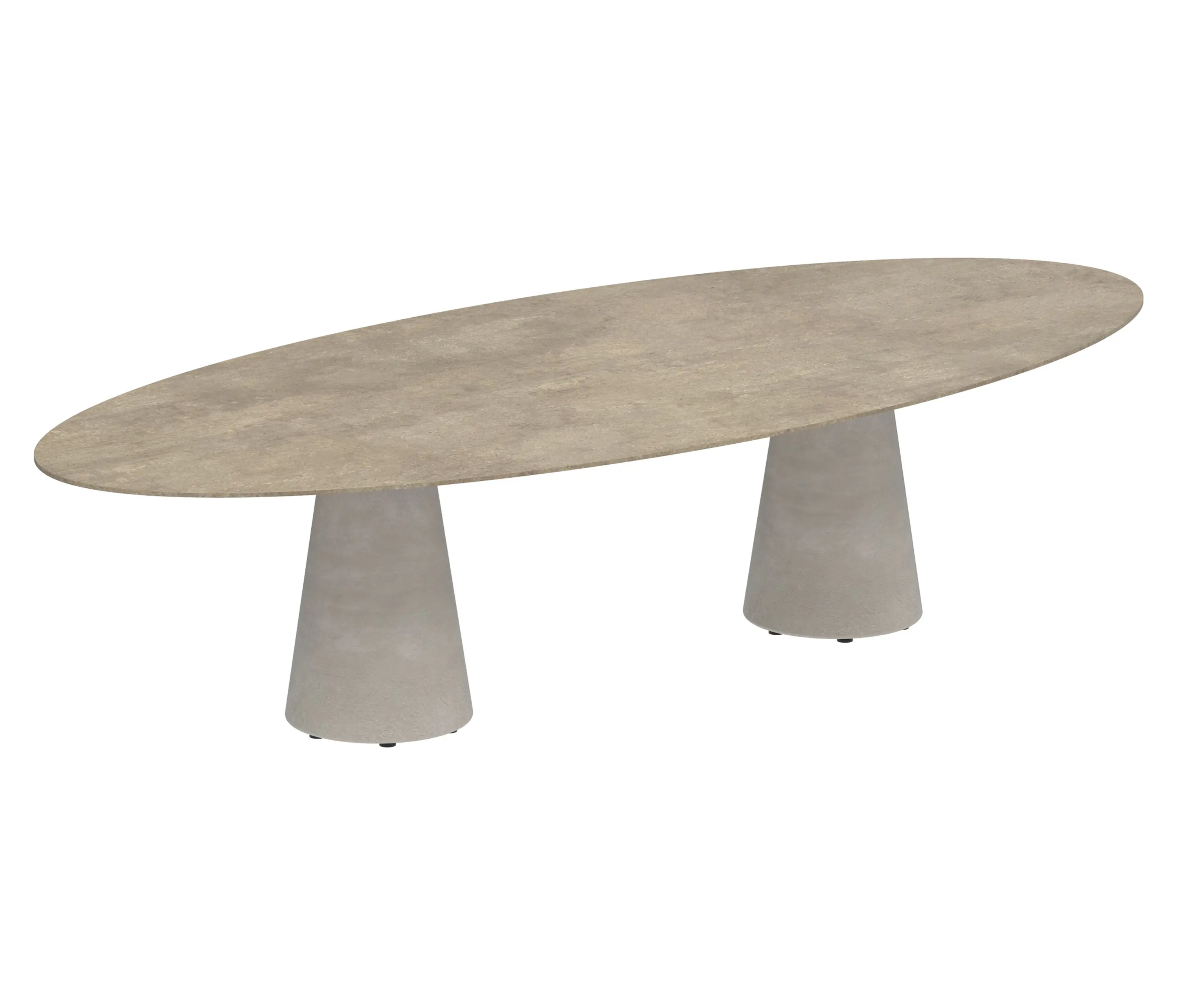 Royal Botania - Conix table 320x140cm oval concrete