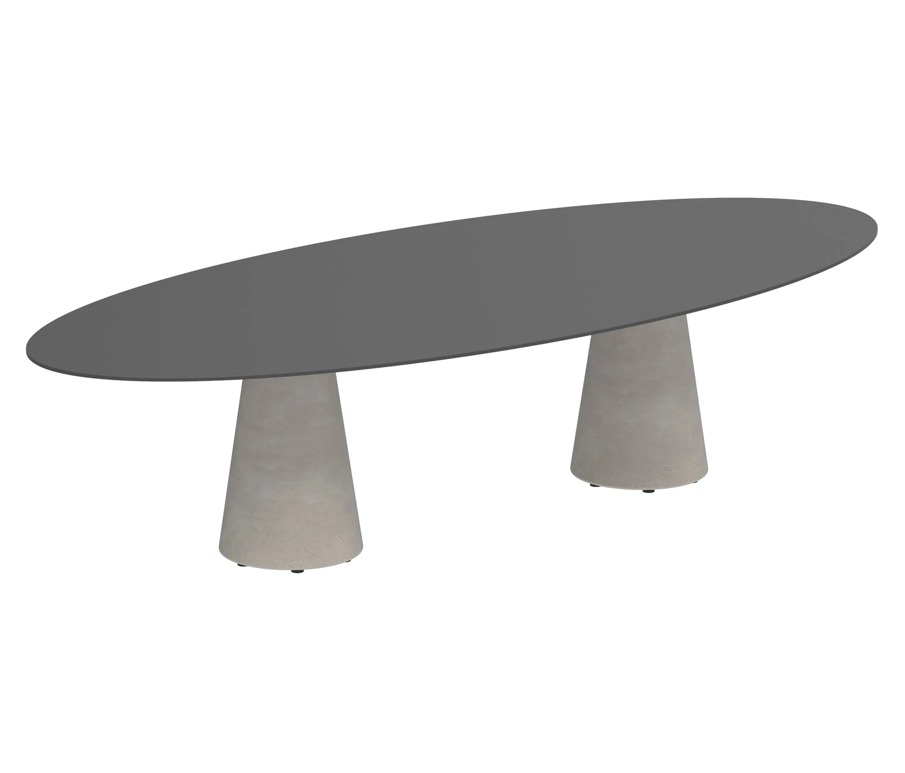 Royal Botania - Conix table 320x140cm oval concrete
