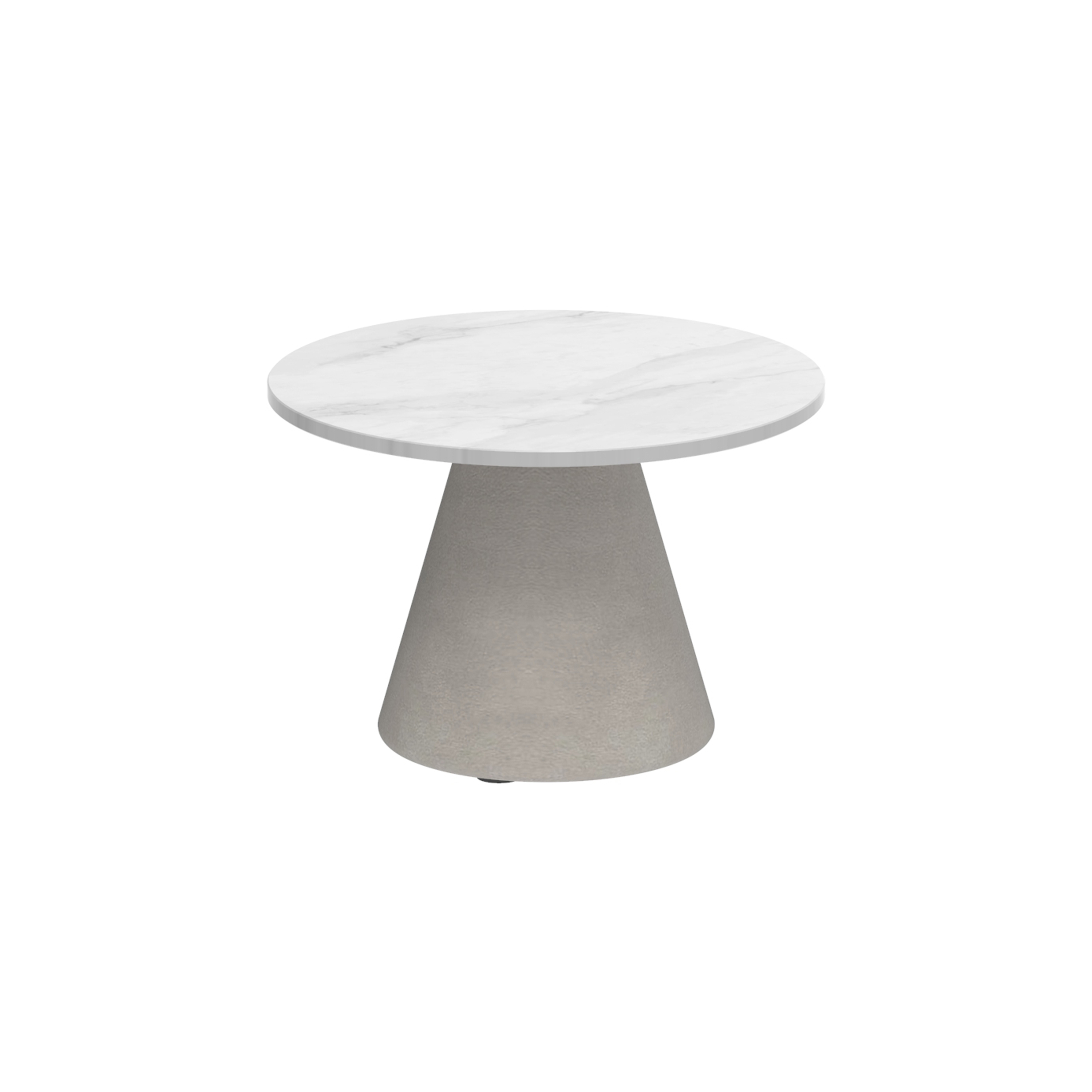 Conix side table 40cm round concrete