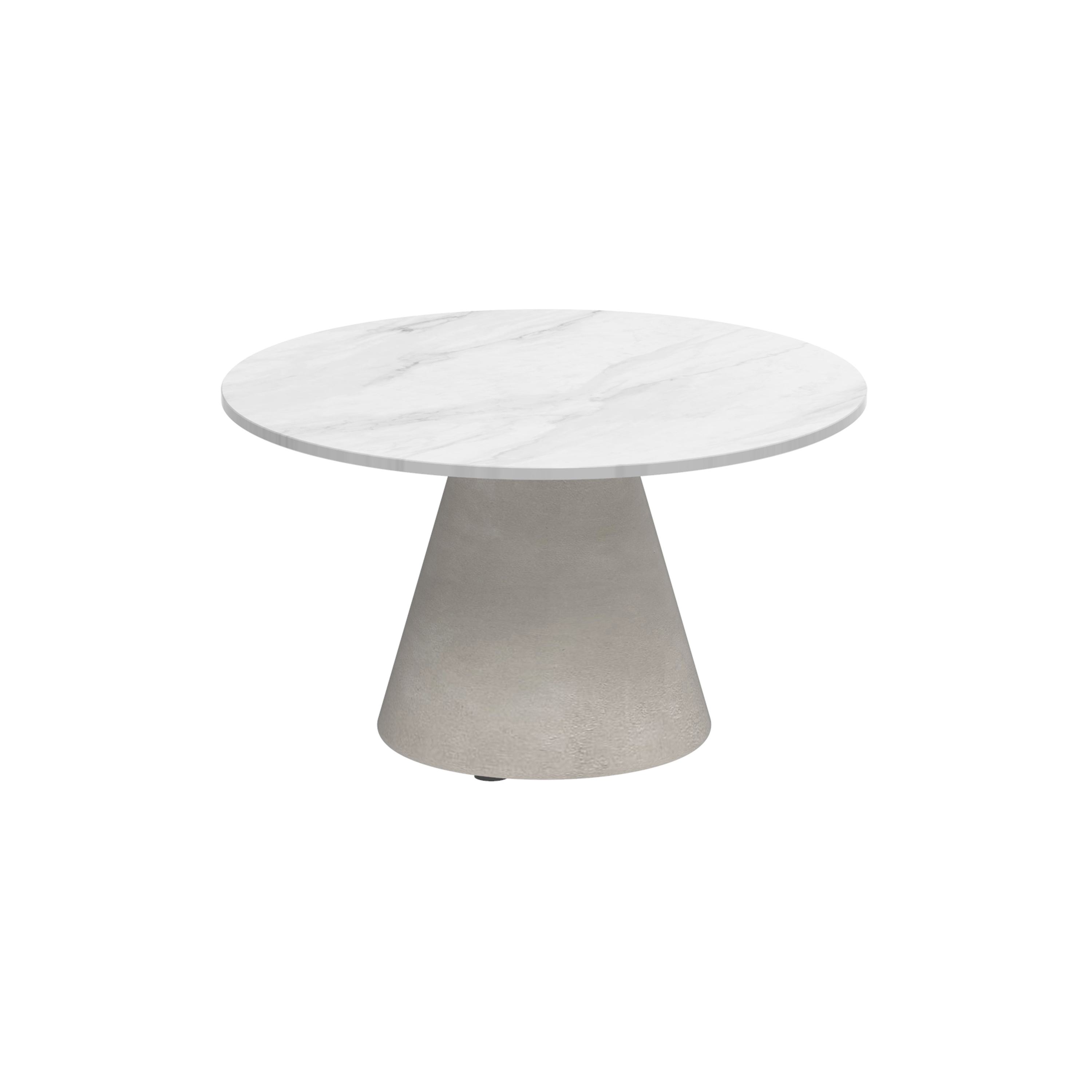Conix side table 60cm round concrete