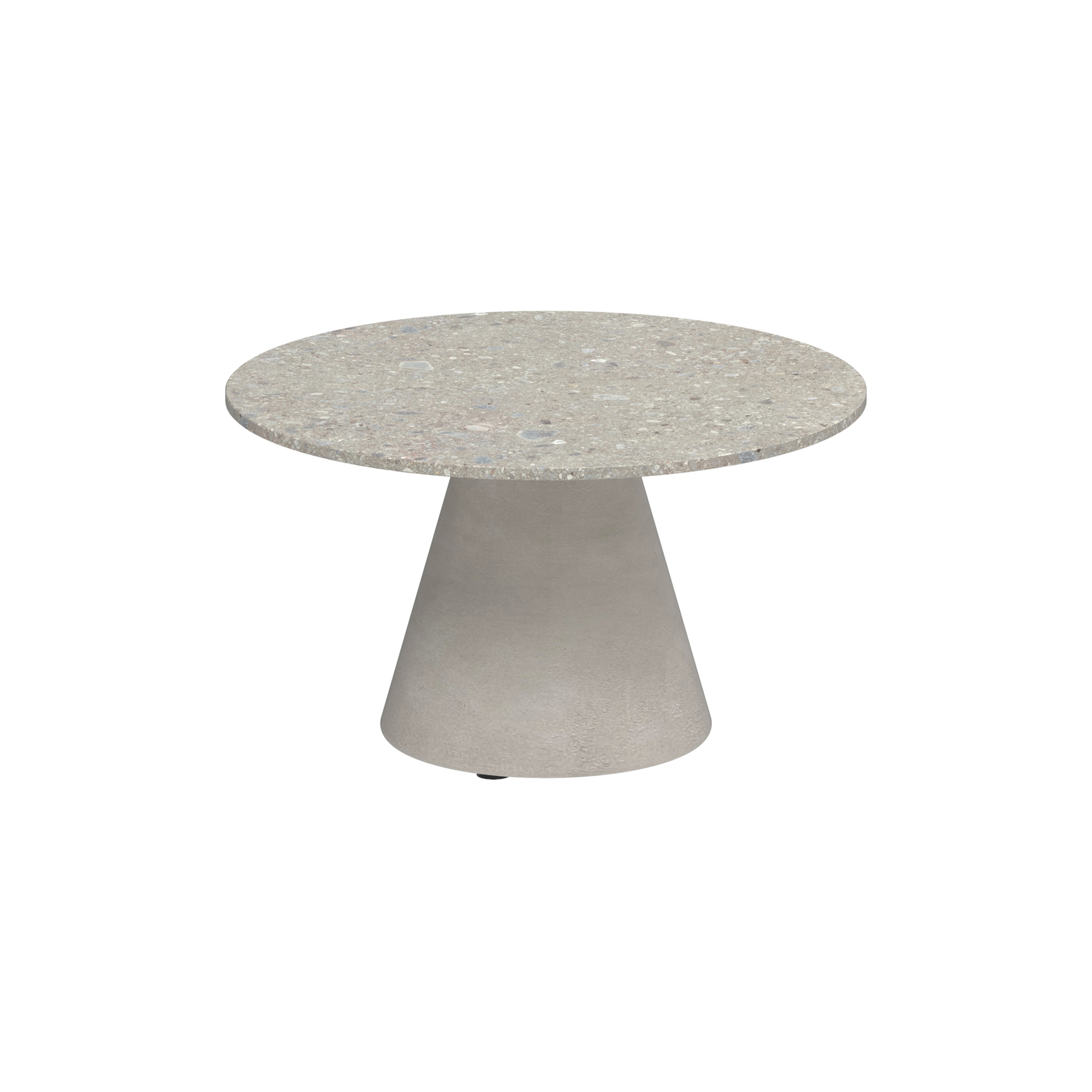 Conix side table 60cm round concrete