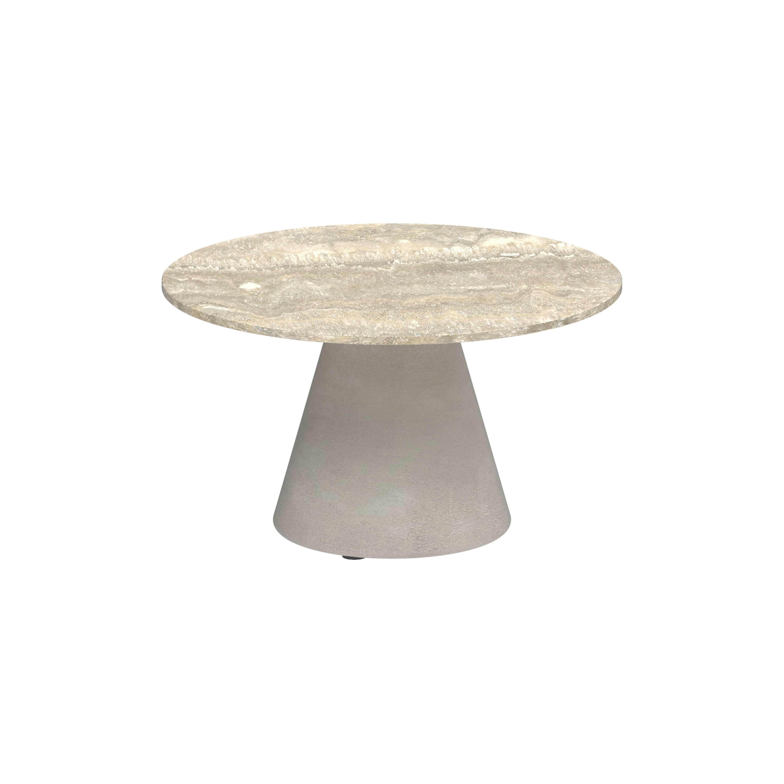 Conix side table 60cm round concrete