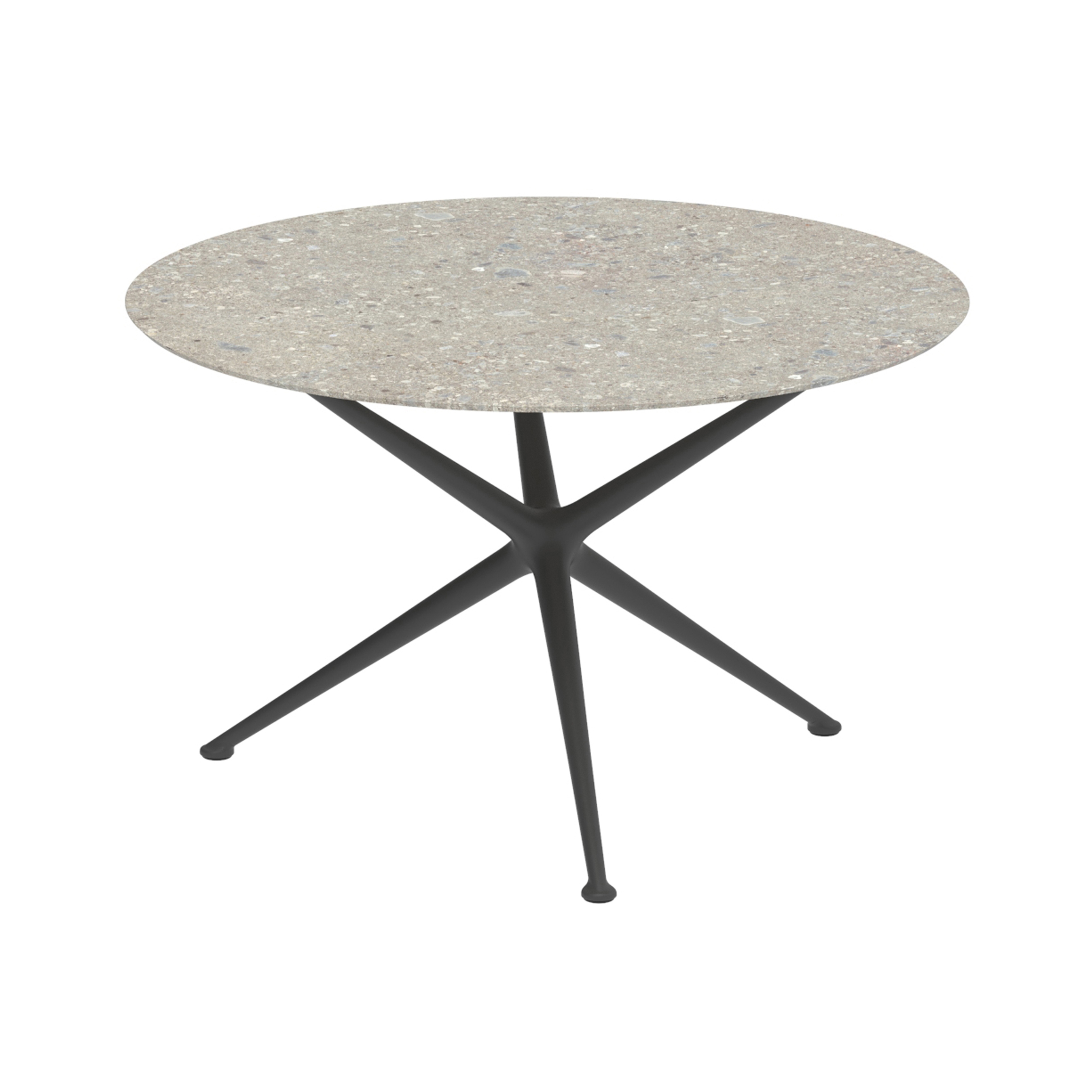 Exes Tisch 120cm round coated aluminium & Keramik Tischplatte