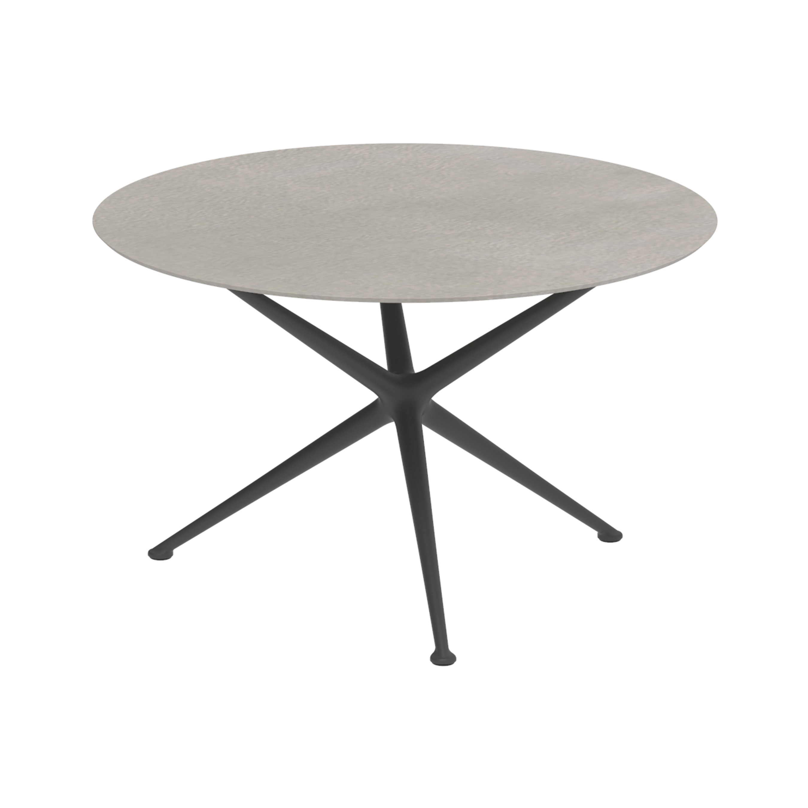 Exes table 120cm round coated aluminium & ceram top