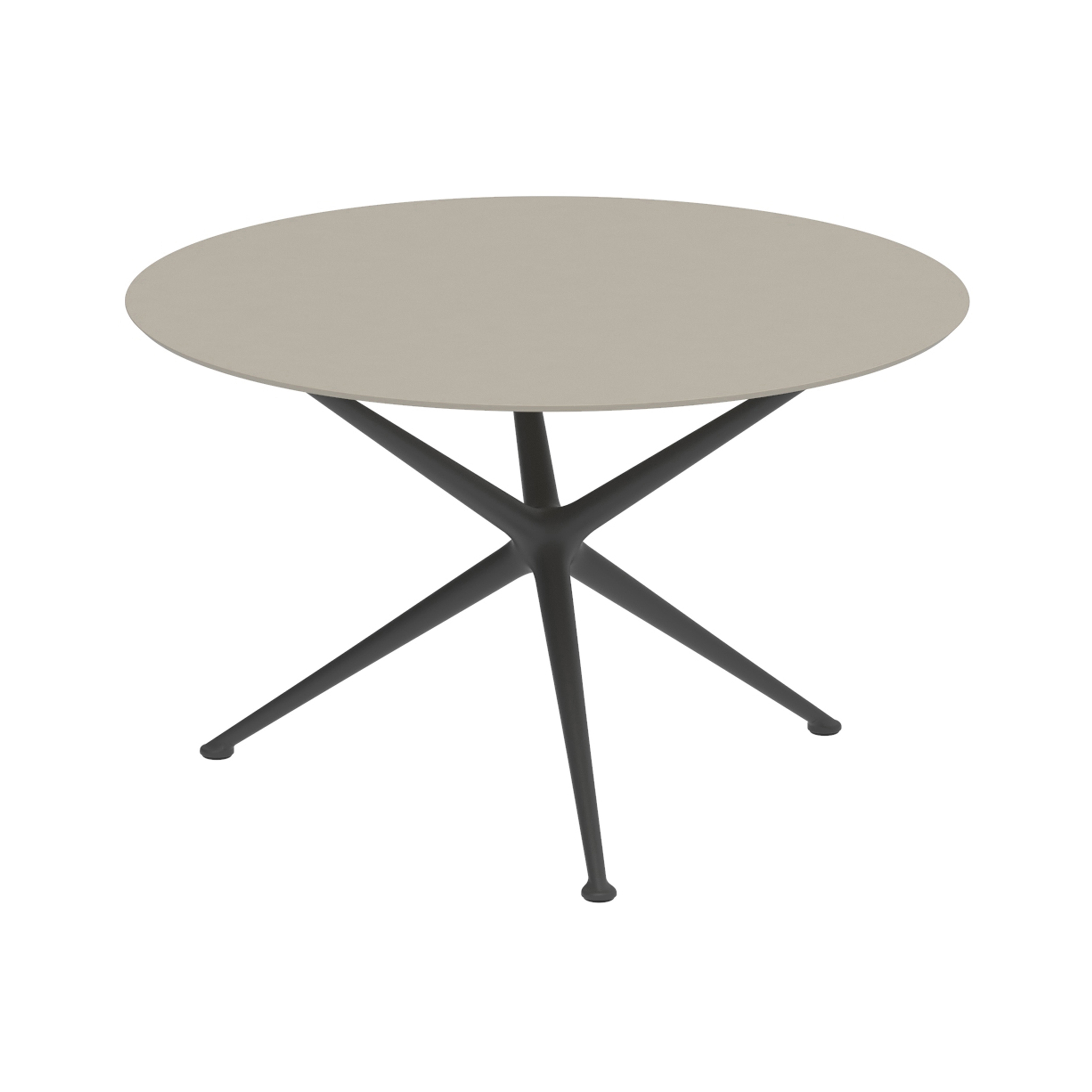 Exes table 120cm round coated aluminium & ceram top
