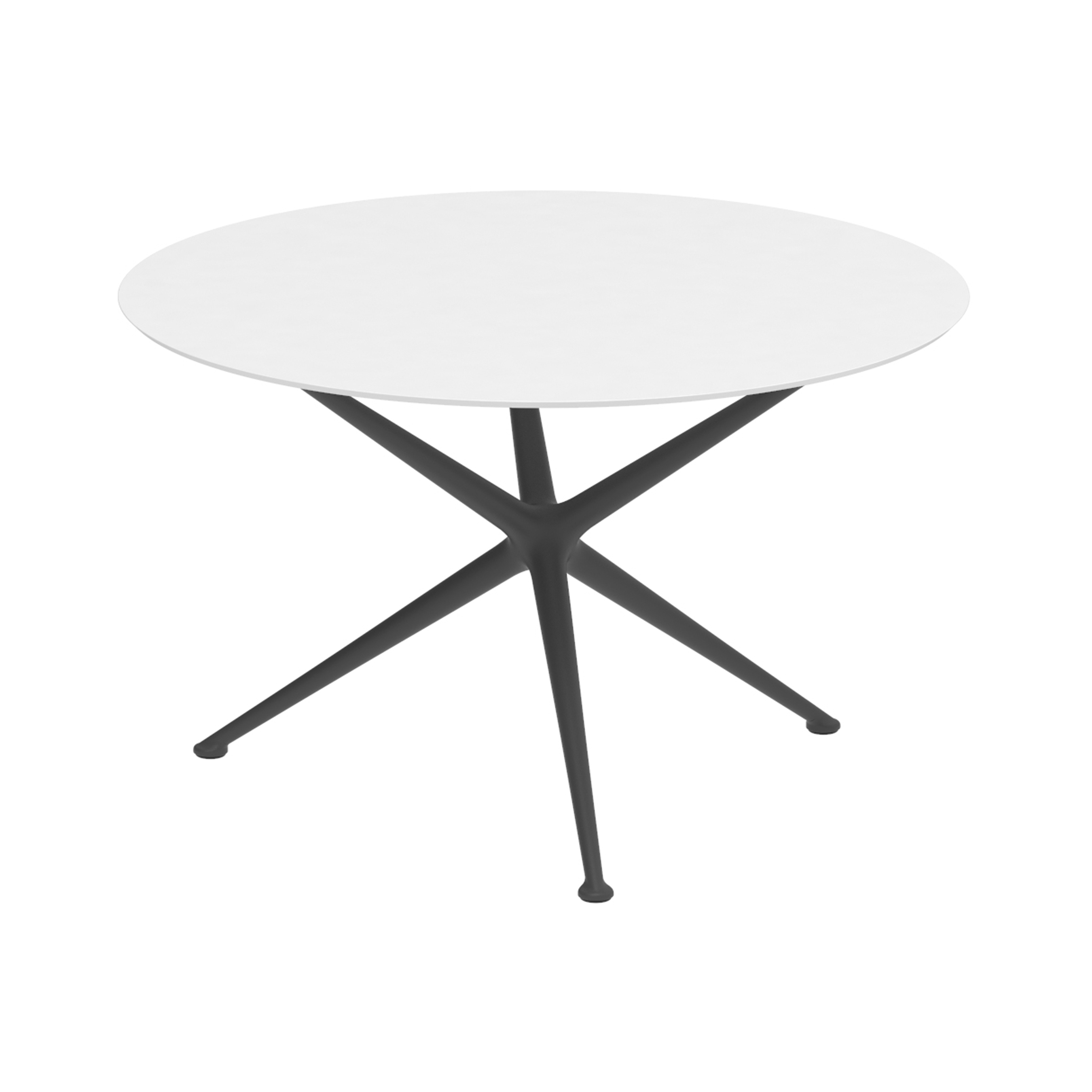 Exes table 120cm round coated aluminium & ceram top