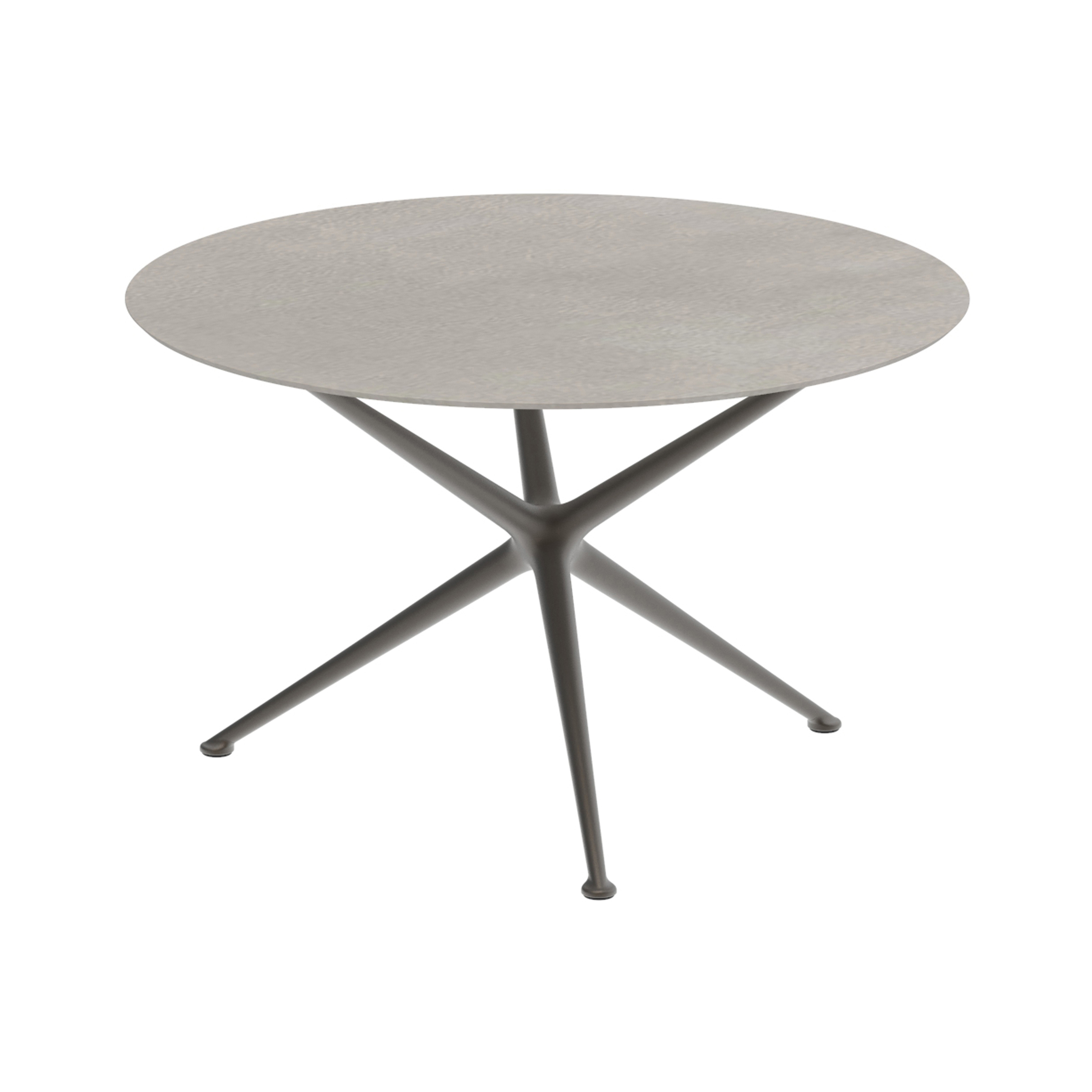 Exes table 120cm round coated aluminium & ceram top
