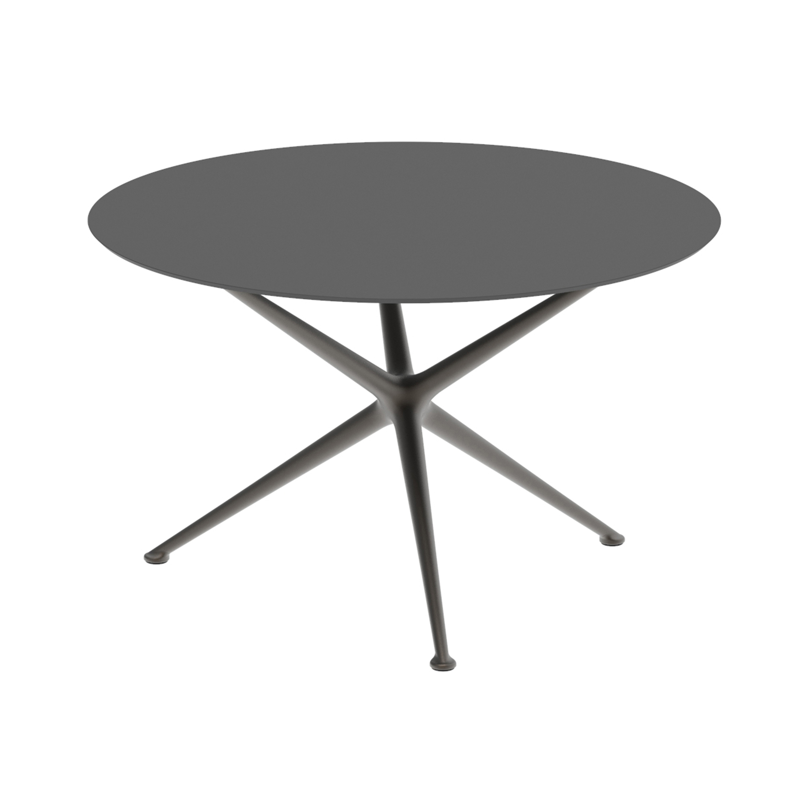 Display product Exes table 120cm round coated aluminium & ceram top from manufacturer Royal Botania