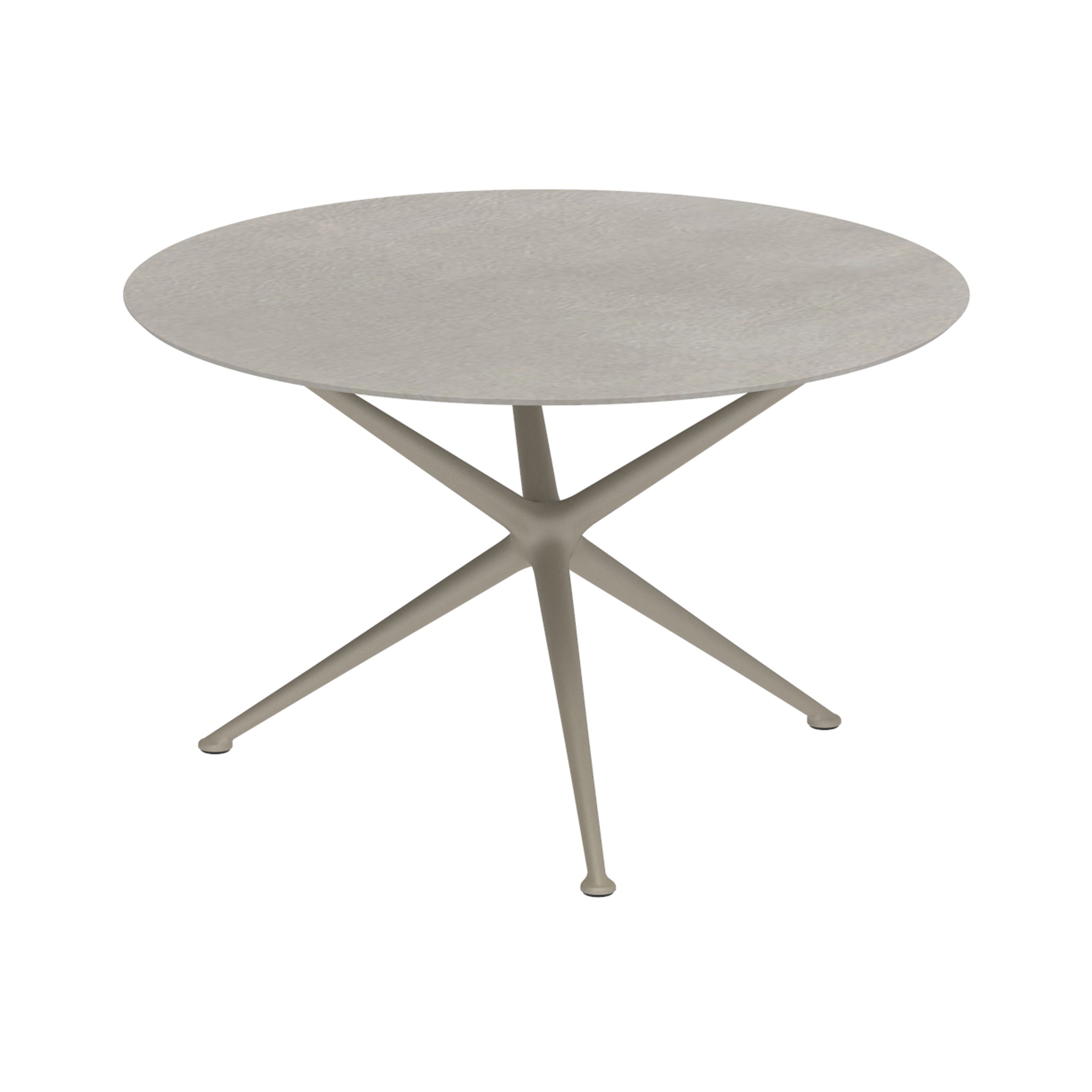 Display product Exes table 120cm round coated aluminium & ceram top from manufacturer Royal Botania